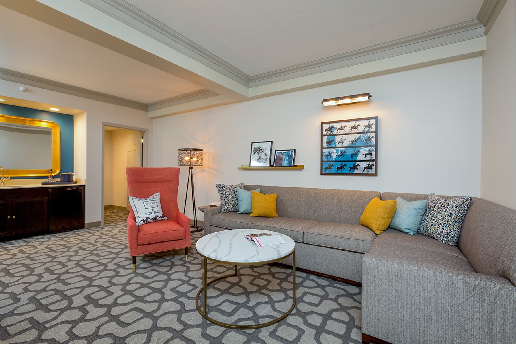 Guest room at the Galt House Hotel, Trademark Collection by Wyndham in Louisville, Kentucky