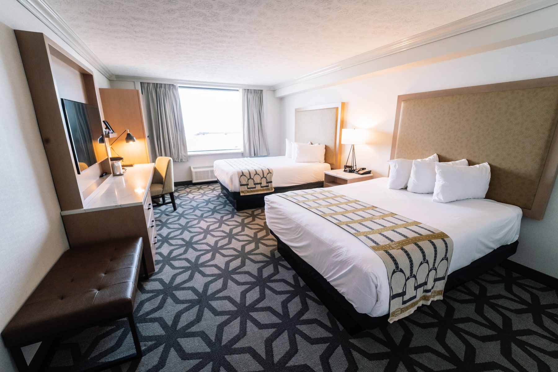 Guest room at the Galt House Hotel, Trademark Collection by Wyndham in Louisville, Kentucky