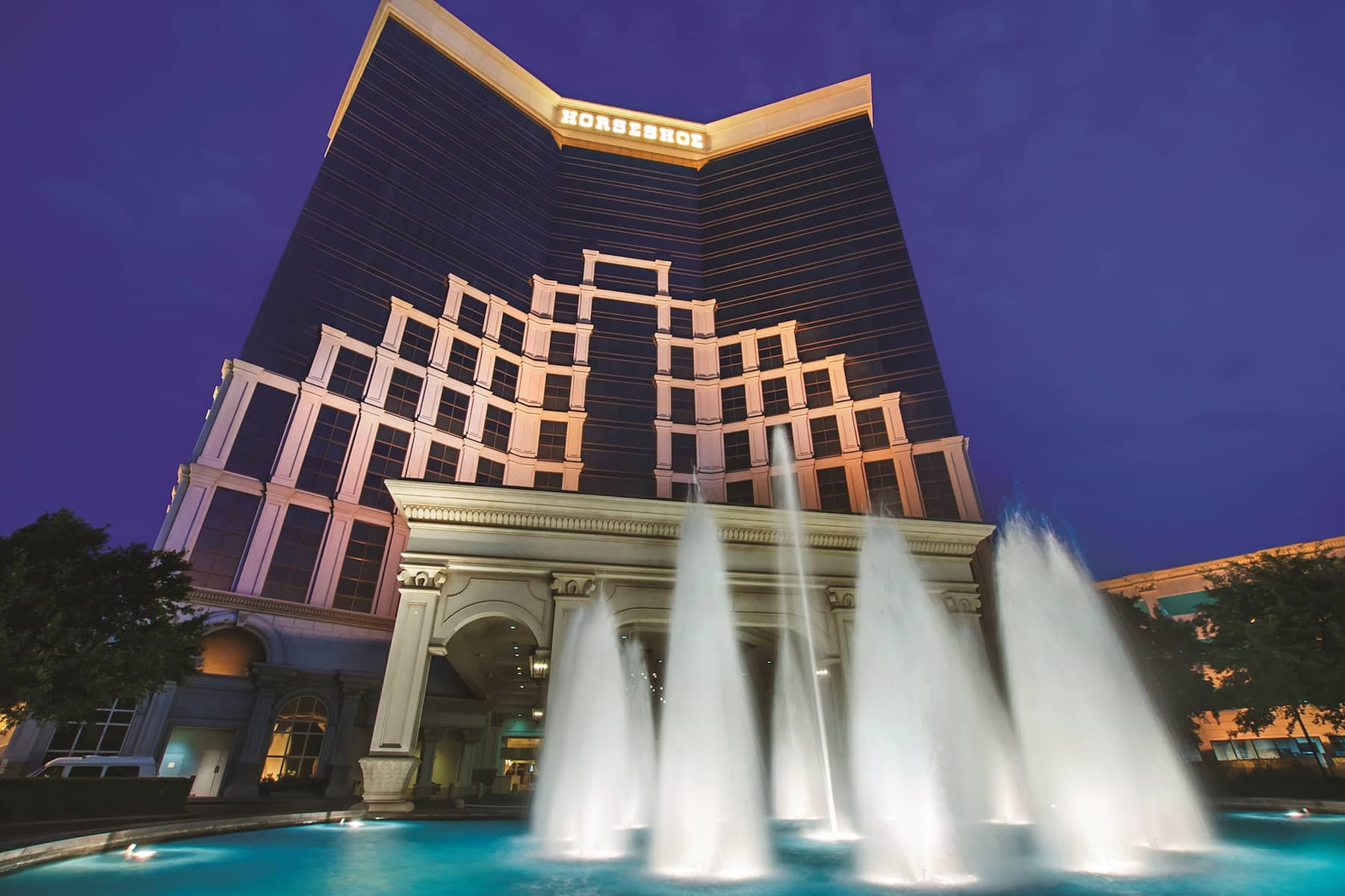 Exterior of Horseshoe Bossier City, Trademark Collection by Wyndham hotel in Bossier City, Louisiana