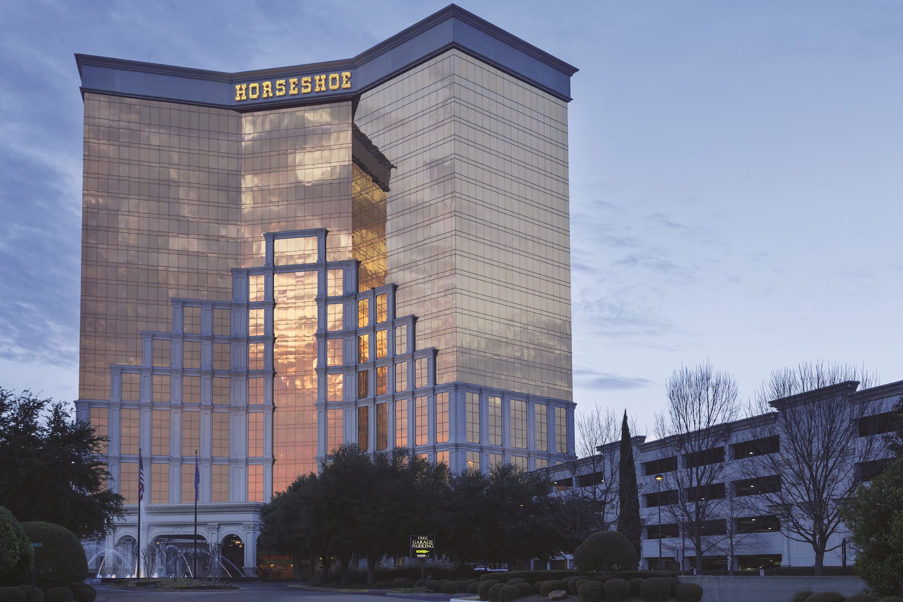 Exterior of Horseshoe Bossier City, Trademark Collection by Wyndham hotel in Bossier City, Louisiana