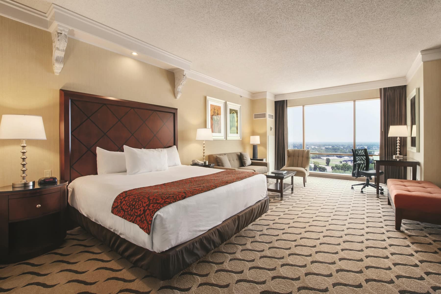 Guest room at the Horseshoe Bossier City, Trademark Collection by Wyndham in Bossier City, Louisiana