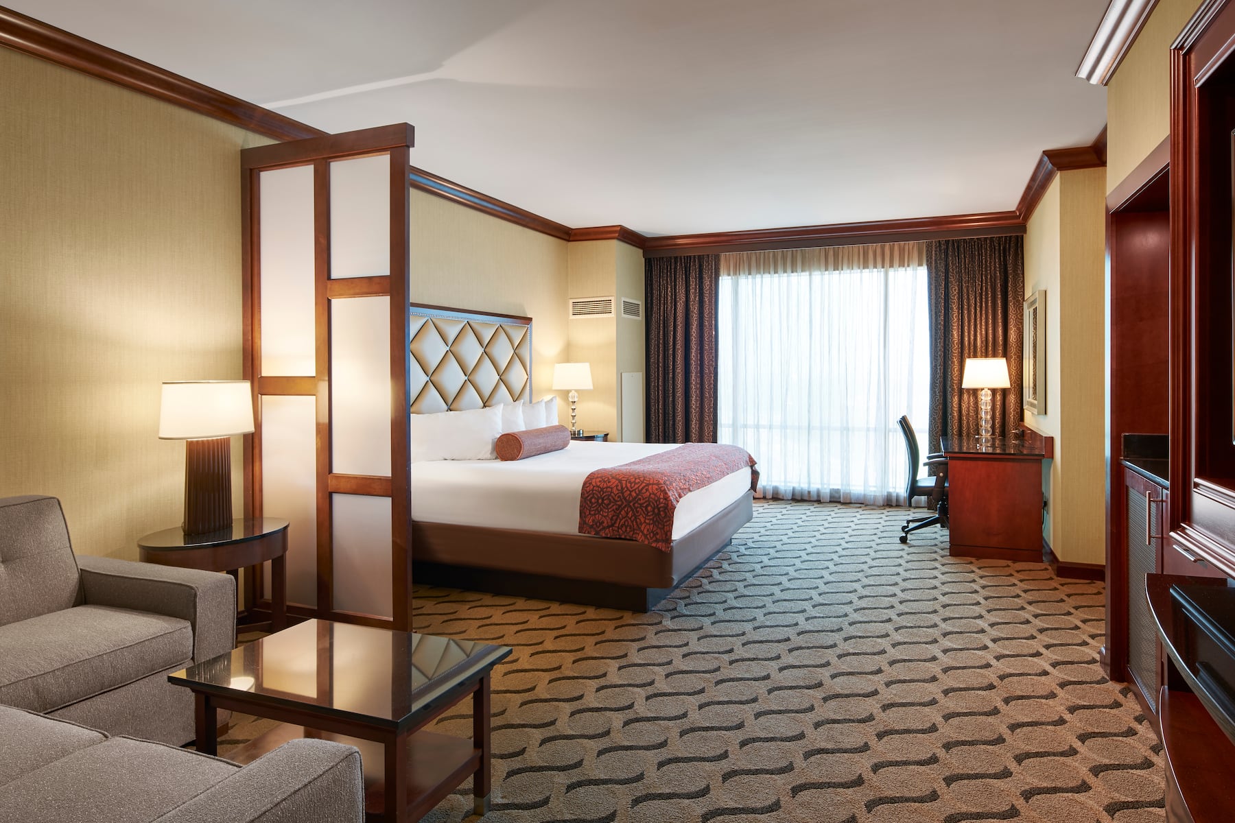 Guest room at the Horseshoe Bossier City, Trademark Collection by Wyndham in Bossier City, Louisiana