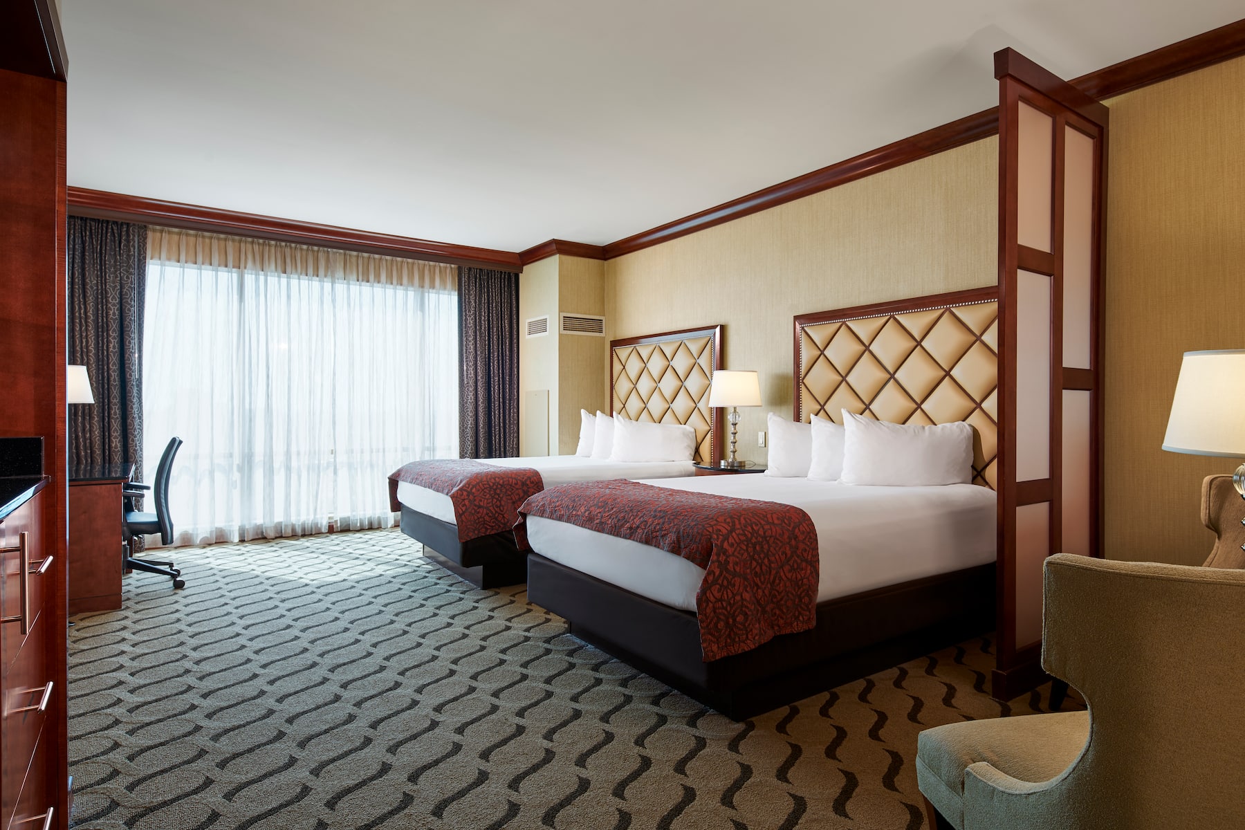 Guest room at the Horseshoe Bossier City, Trademark Collection by Wyndham in Bossier City, Louisiana
