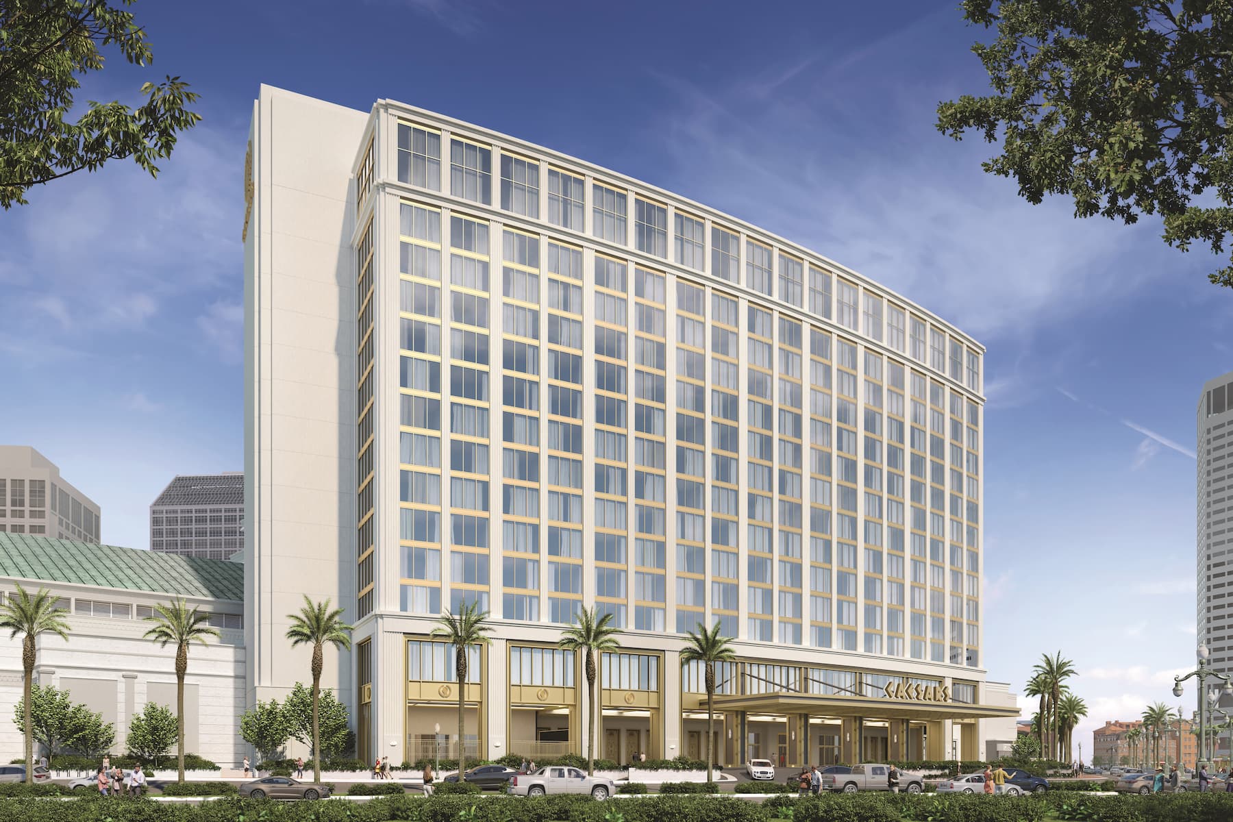 Exterior of Caesars New Orleans, Trademark Collection by Wyndham hotel in New Orleans, Louisiana