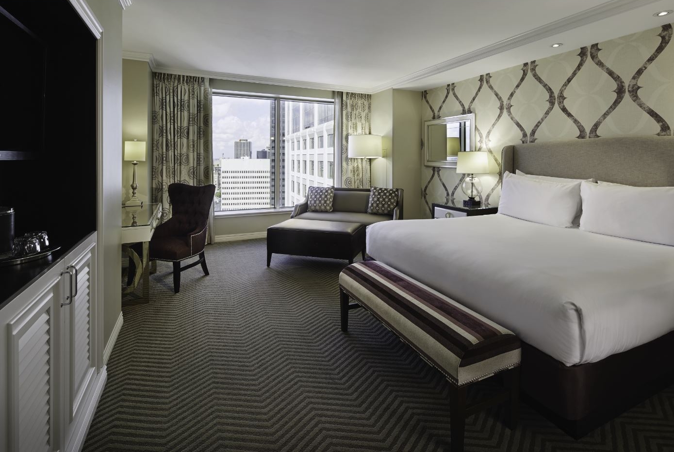 Guest room at the Caesars New Orleans, Trademark Collection by Wyndham in New Orleans, Louisiana