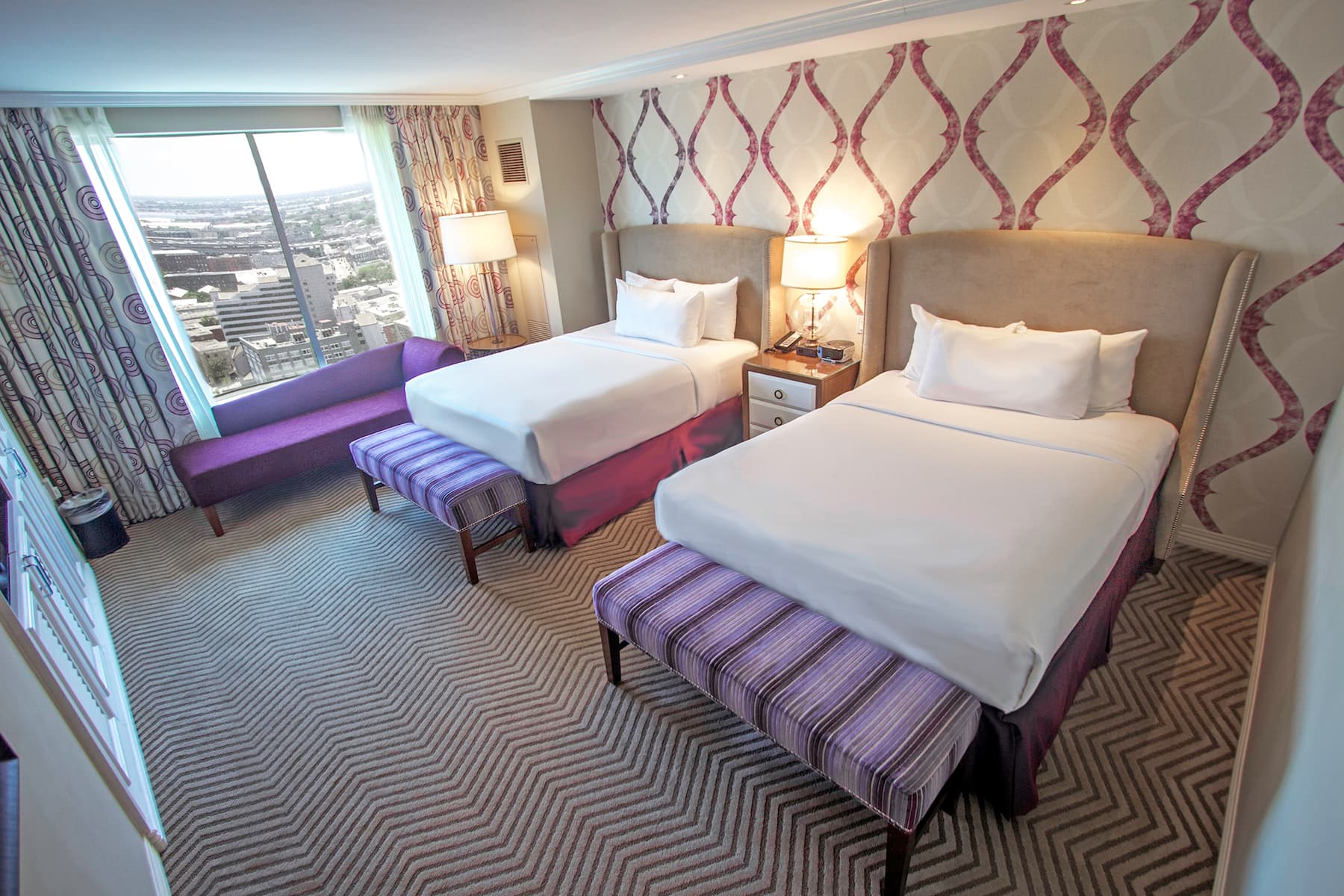 Guest room at the Caesars New Orleans, Trademark Collection by Wyndham in New Orleans, Louisiana