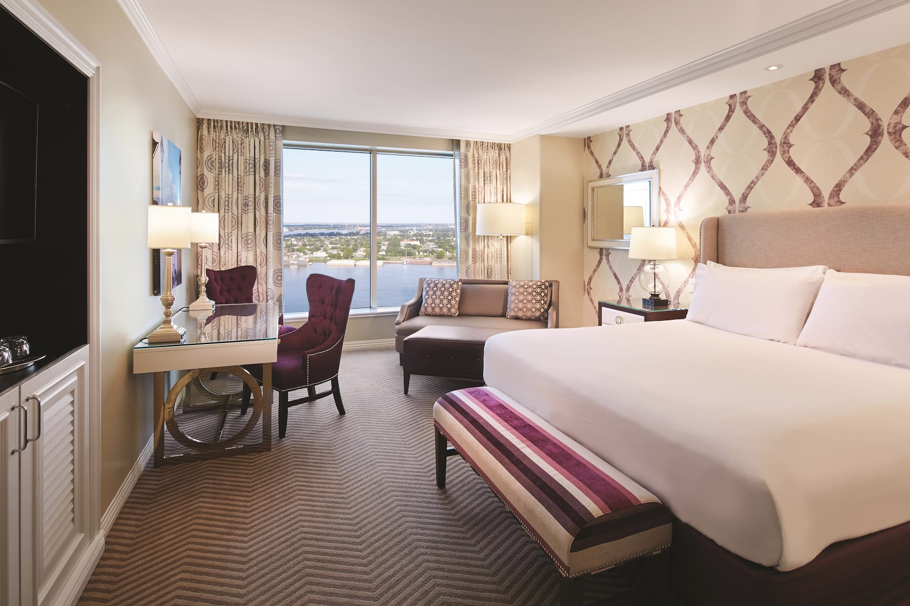 Guest room at the Caesars New Orleans, Trademark Collection by Wyndham in New Orleans, Louisiana