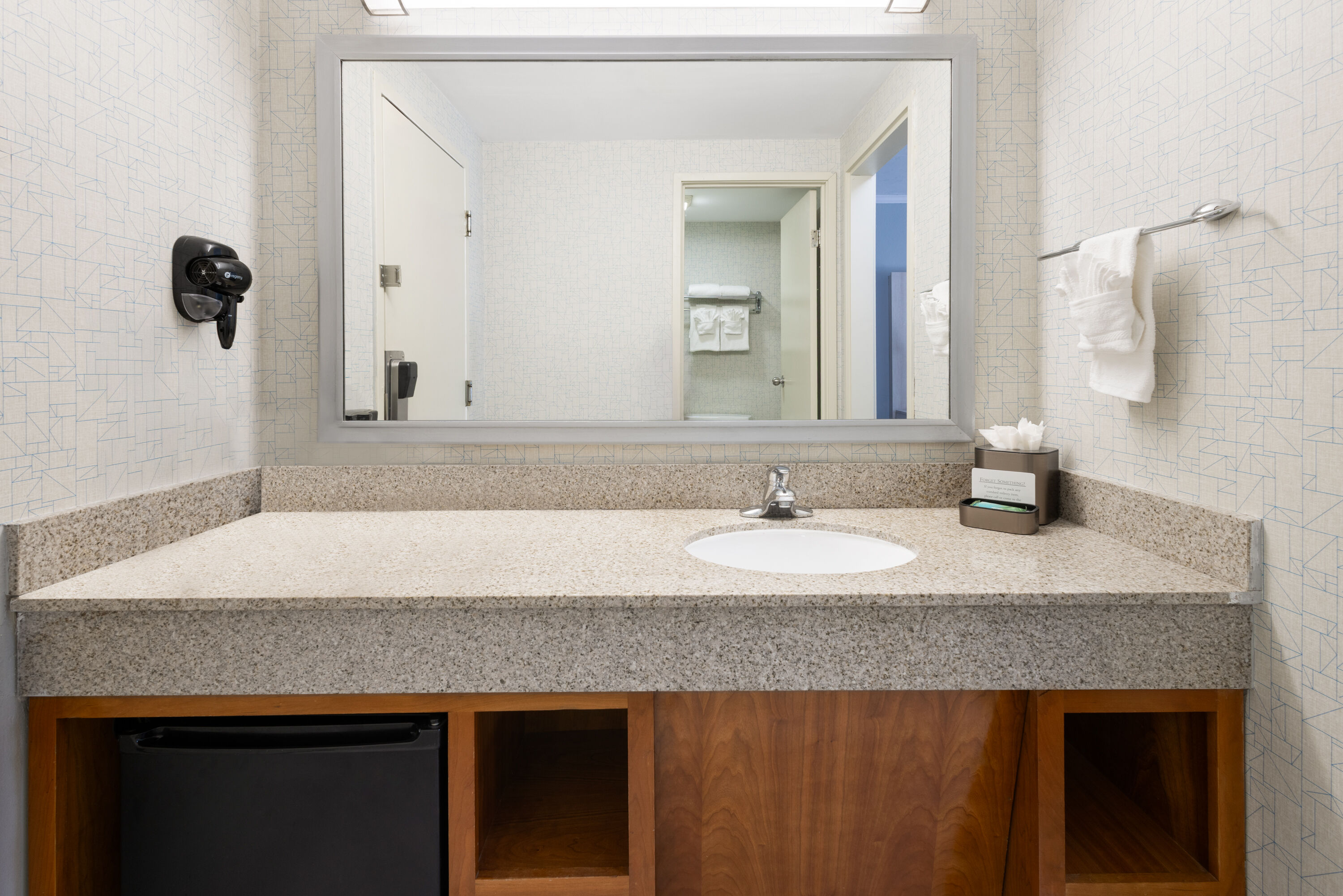 Guest room bath at the All Seasons Resort, Trademark Collection by Wyndham in South Yarmouth, Massachusetts