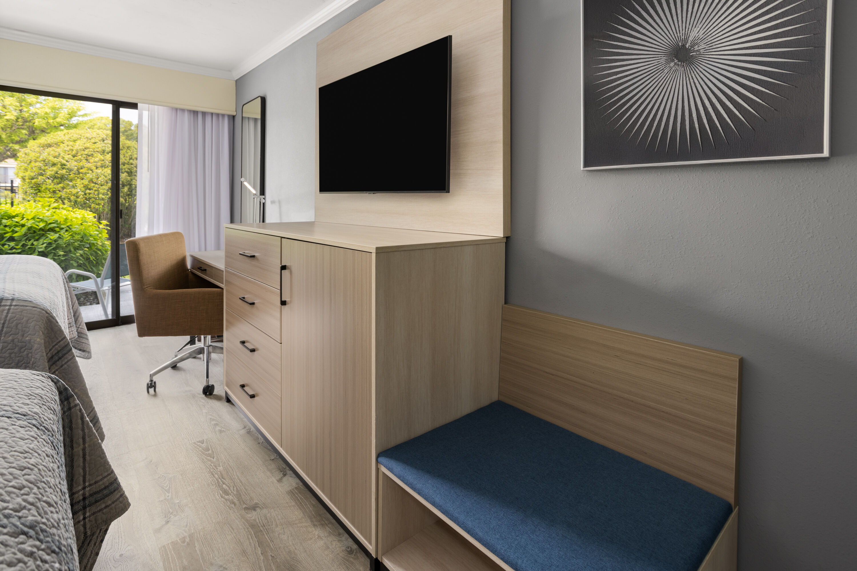 Guest room at the All Seasons Resort, Trademark Collection by Wyndham in South Yarmouth, Massachusetts