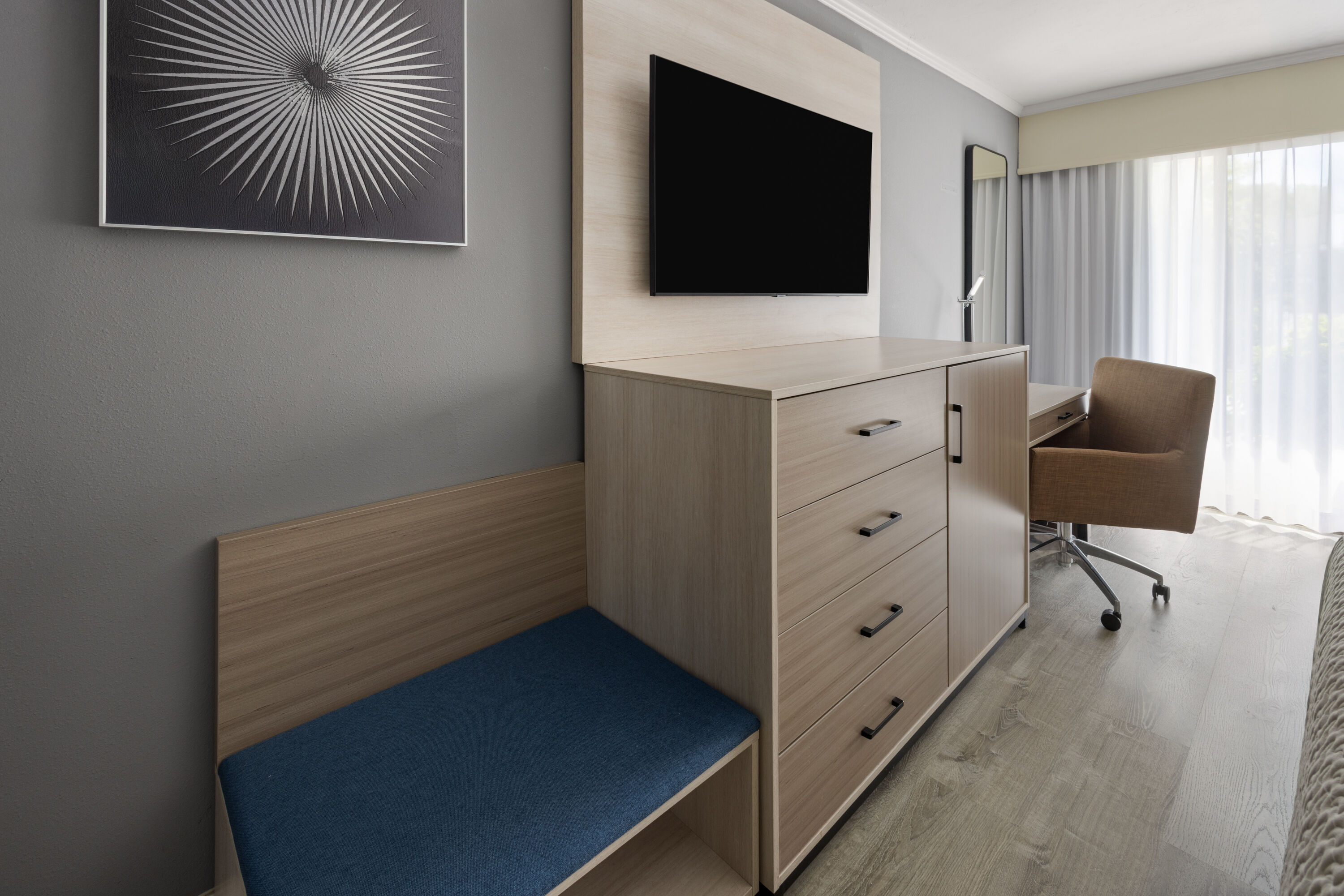 Guest room at the All Seasons Resort, Trademark Collection by Wyndham in South Yarmouth, Massachusetts