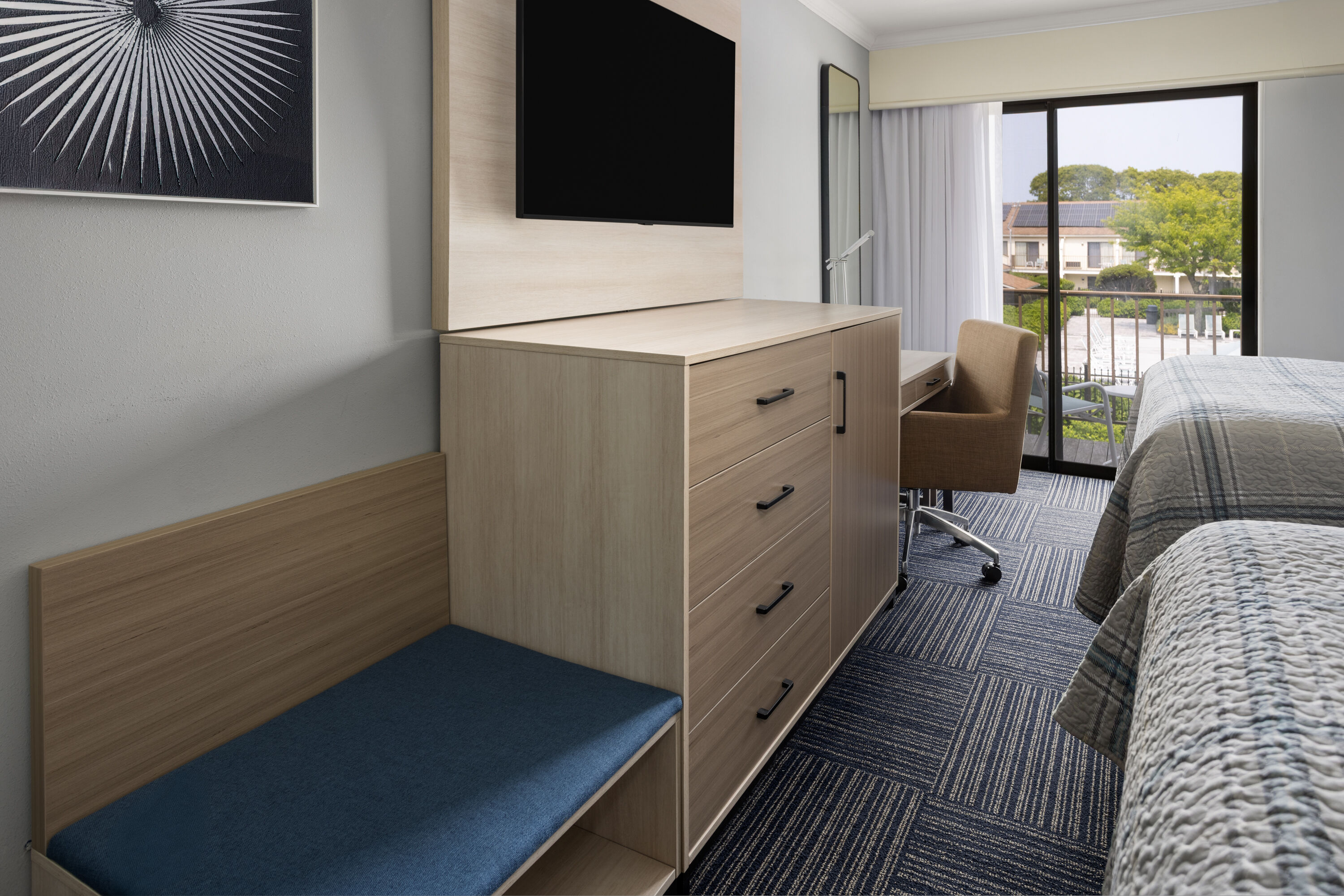 Guest room at the All Seasons Resort, Trademark Collection by Wyndham in South Yarmouth, Massachusetts