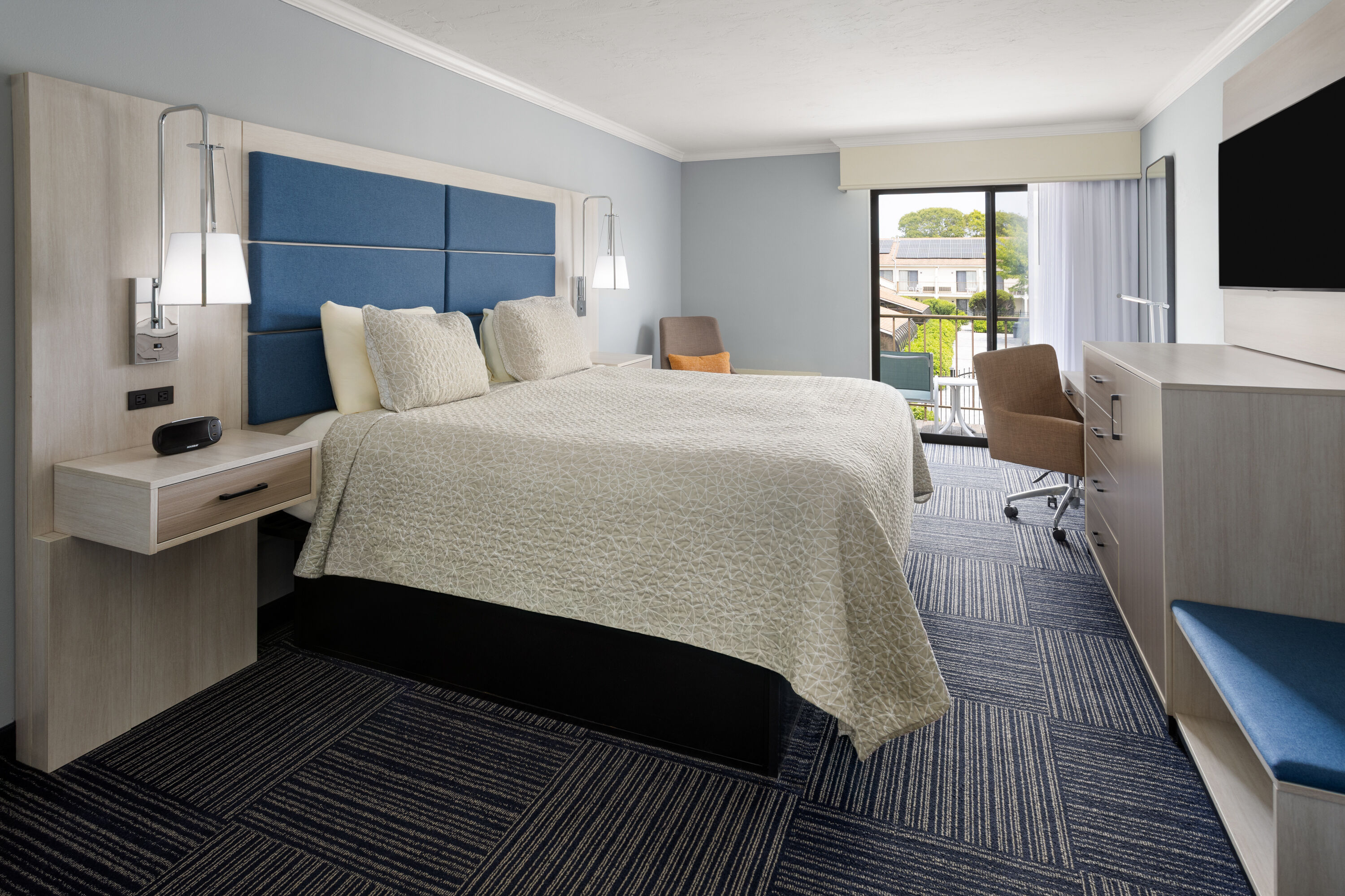 Guest room at the All Seasons Resort, Trademark Collection by Wyndham in South Yarmouth, Massachusetts