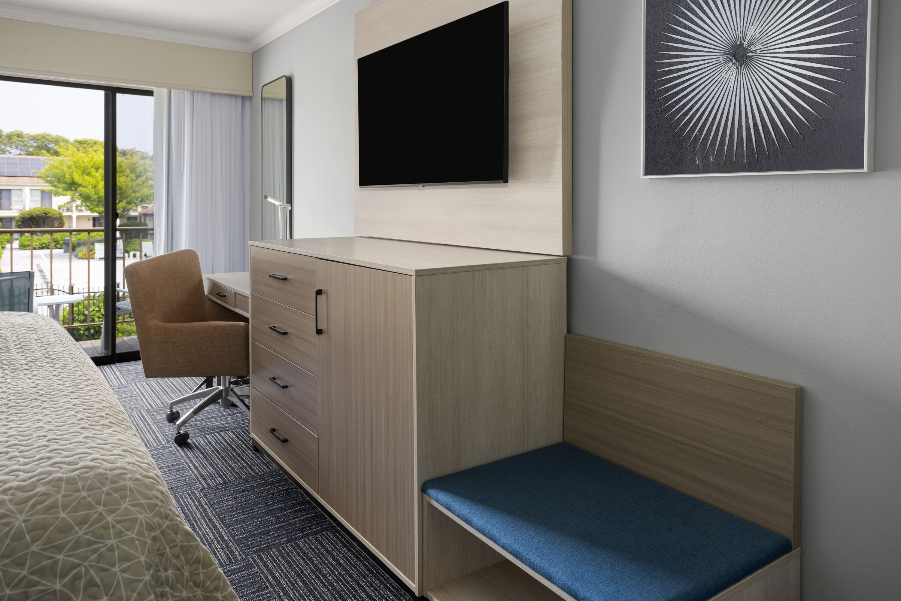 Guest room at the All Seasons Resort, Trademark Collection by Wyndham in South Yarmouth, Massachusetts