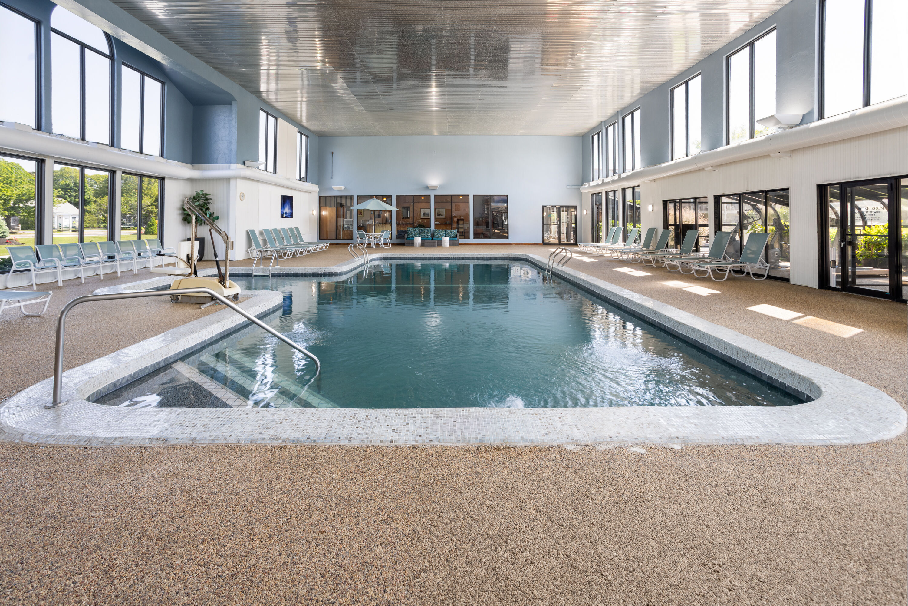 Indoor pool at the All Seasons Resort, Trademark Collection by Wyndham in South Yarmouth, Massachusetts