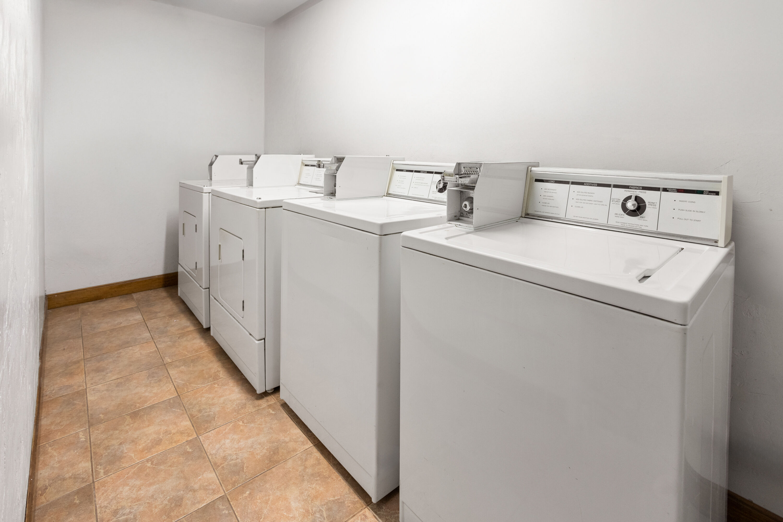 Laundry facilities at All Seasons Resort, Trademark Collection by Wyndham in South Yarmouth, Massachusetts