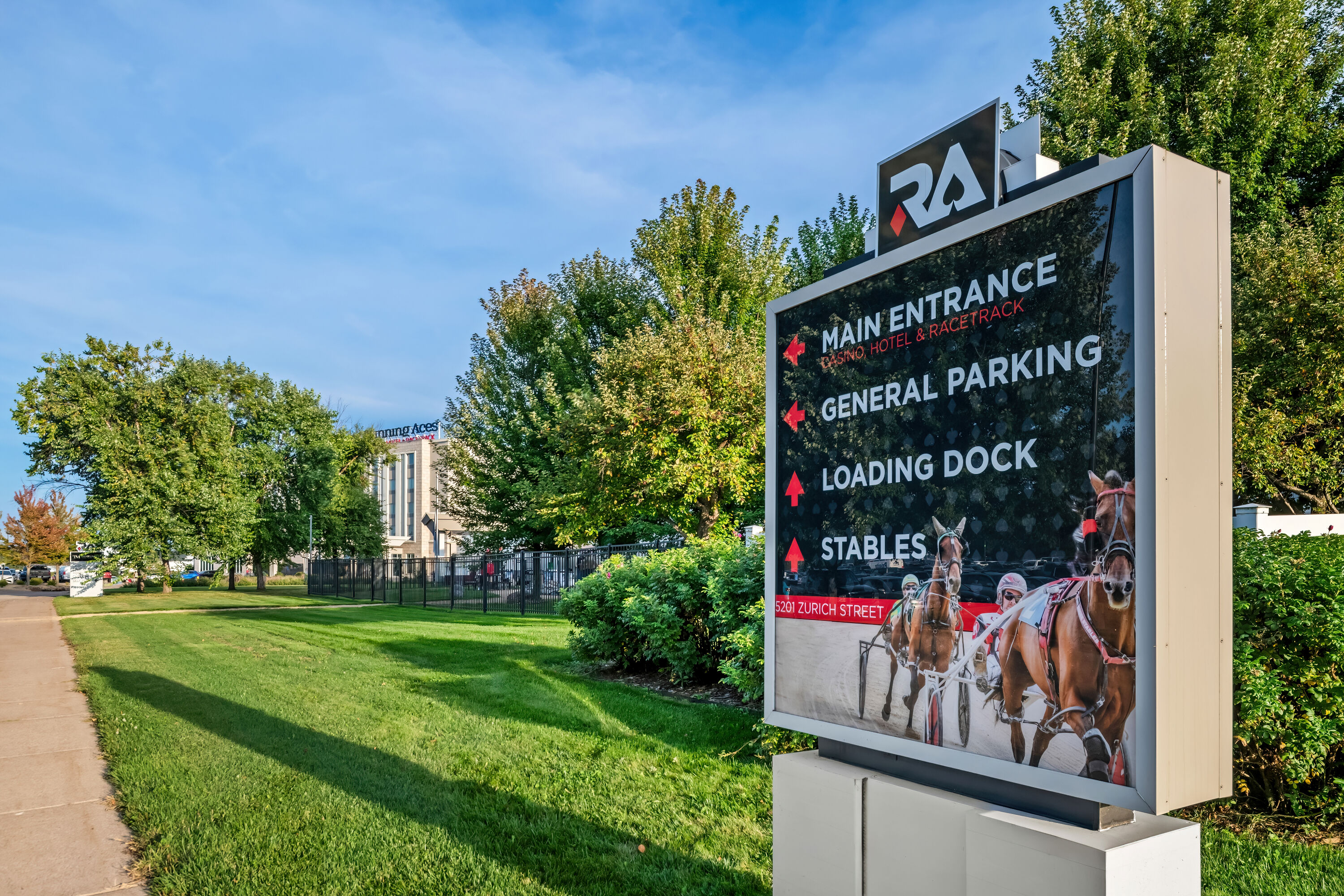 Exterior Day Image of Running Aces Hotel & Casino, Trademark Collection by Wyndham hotel in Columbus, Minnesota