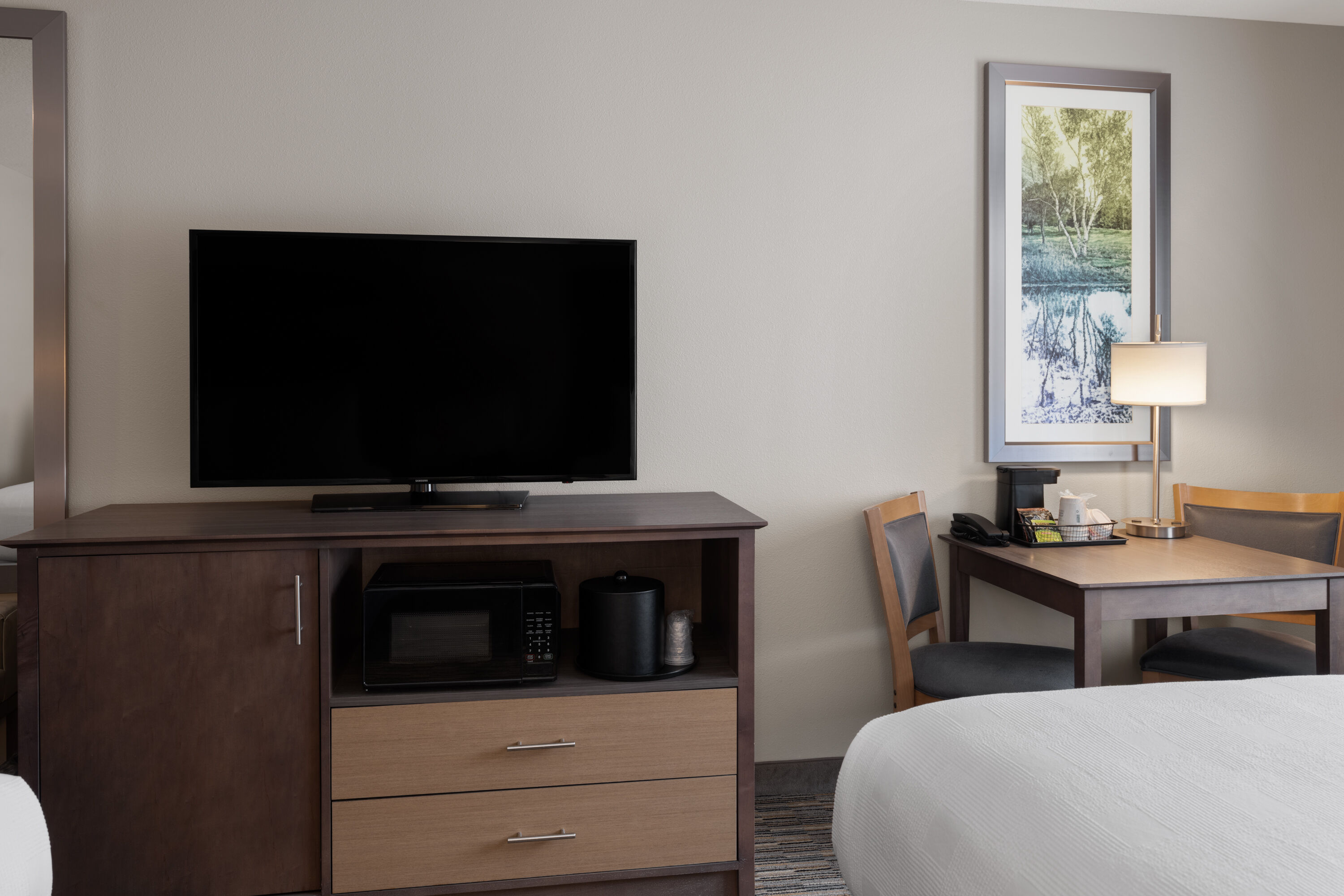 Guest room at the Little Crow Resort & Conference, Trademark by Wyndham in Spicer, Minnesota