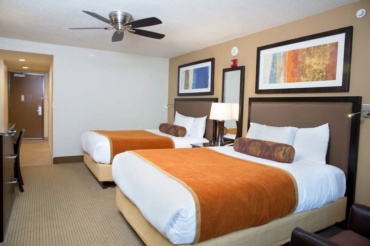 Guest room at the Isle of Capri Casino Hotel Boonville, Trademark Collection in Boonville, Missouri