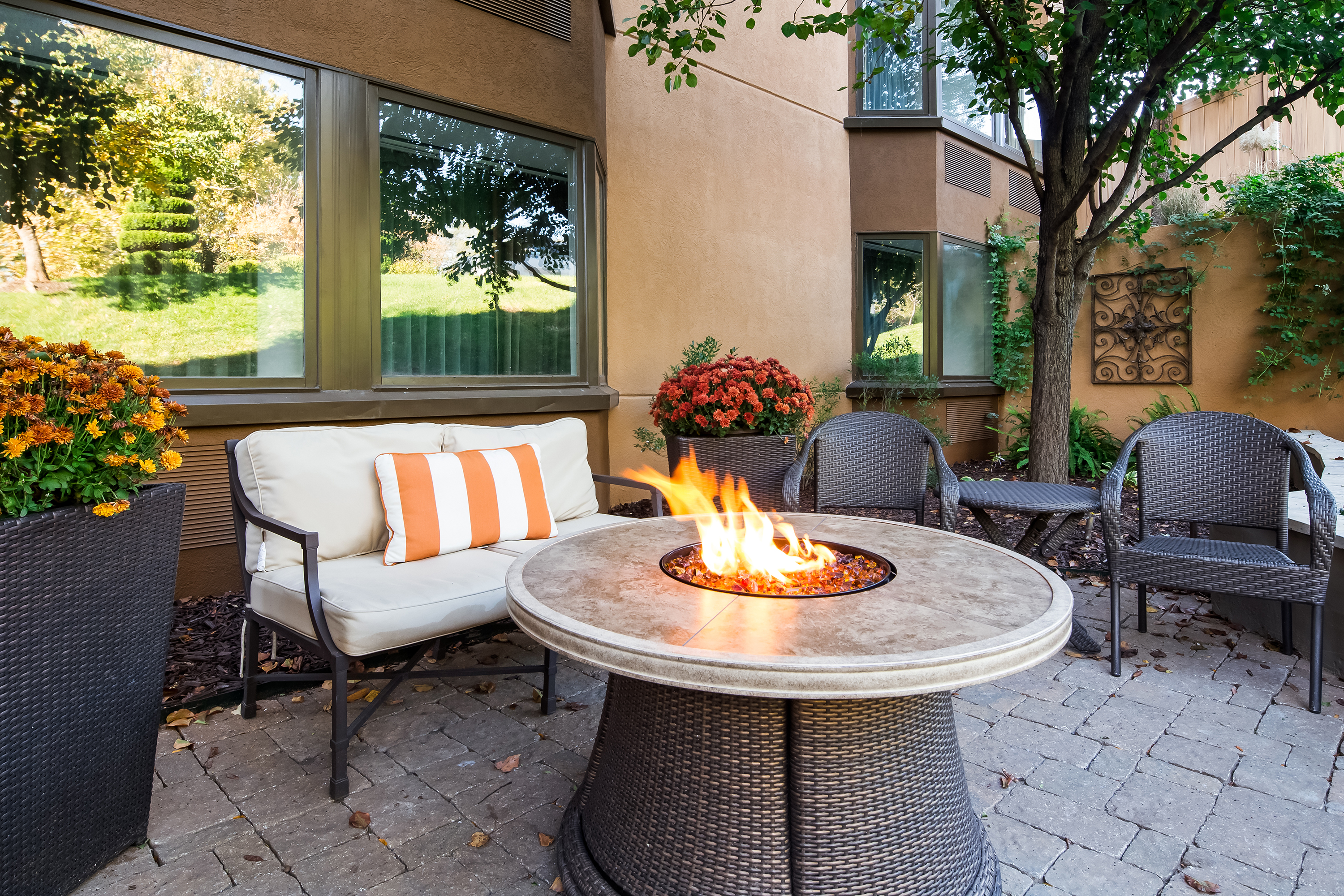Firepit at Seville Plaza Streetcar Hotel Museum District, Trademark in Kansas City, Missouri