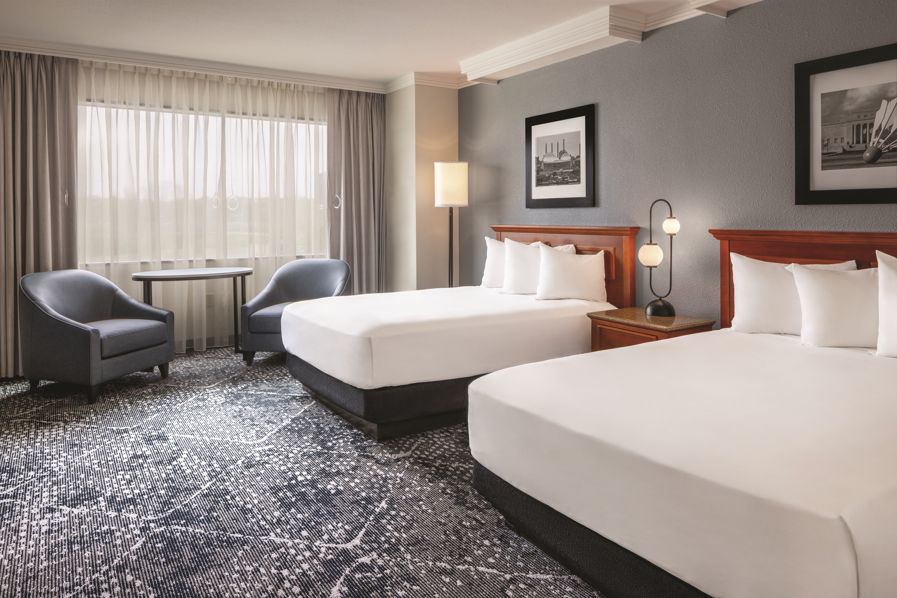 Guest room at the Harrah's Kansas City, Trademark Collection by Wyndham in North Kansas City, Missouri