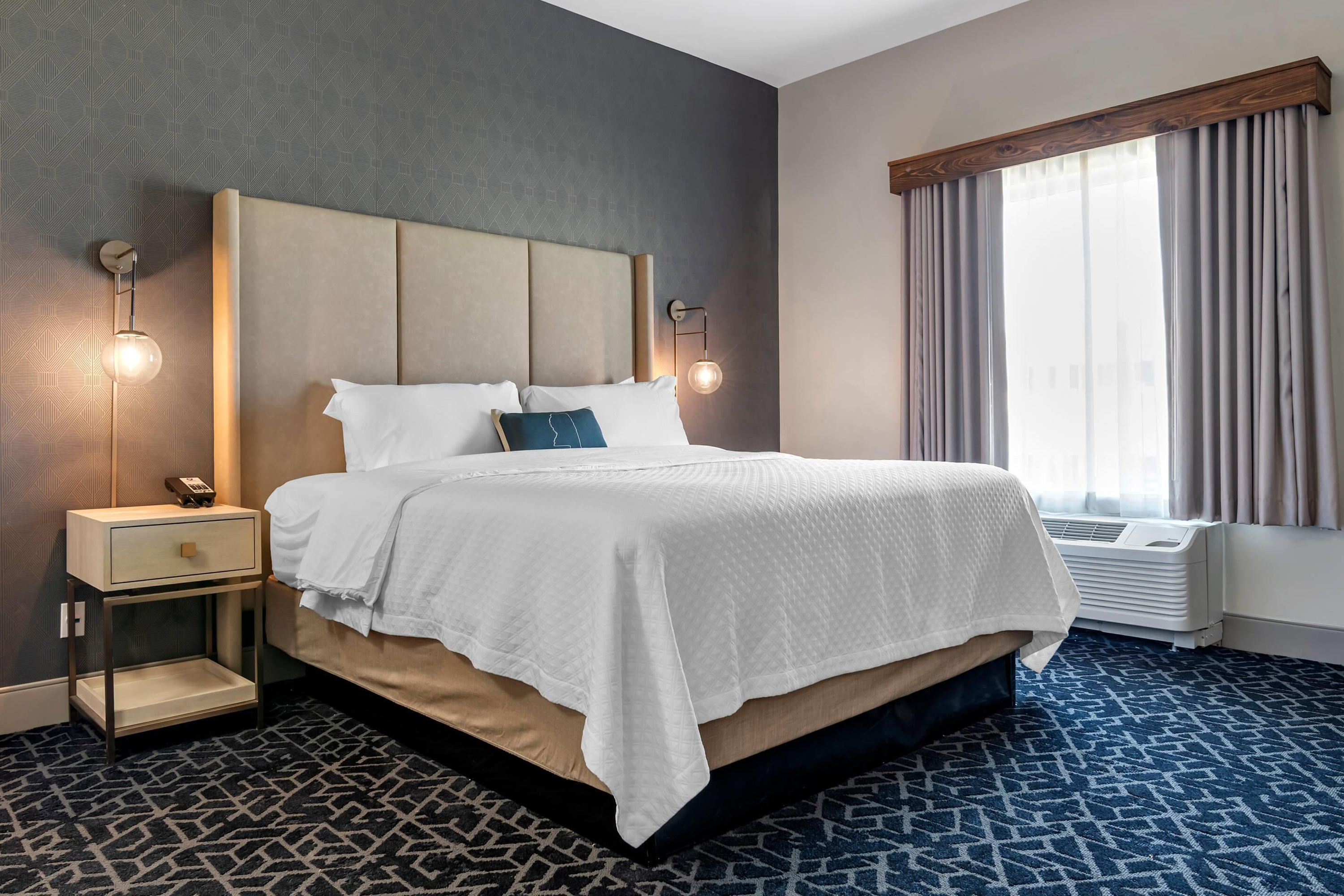 Guest room at the Lyric Hotel West End, Trademark Collection by Wyndham in Cleveland, Mississippi