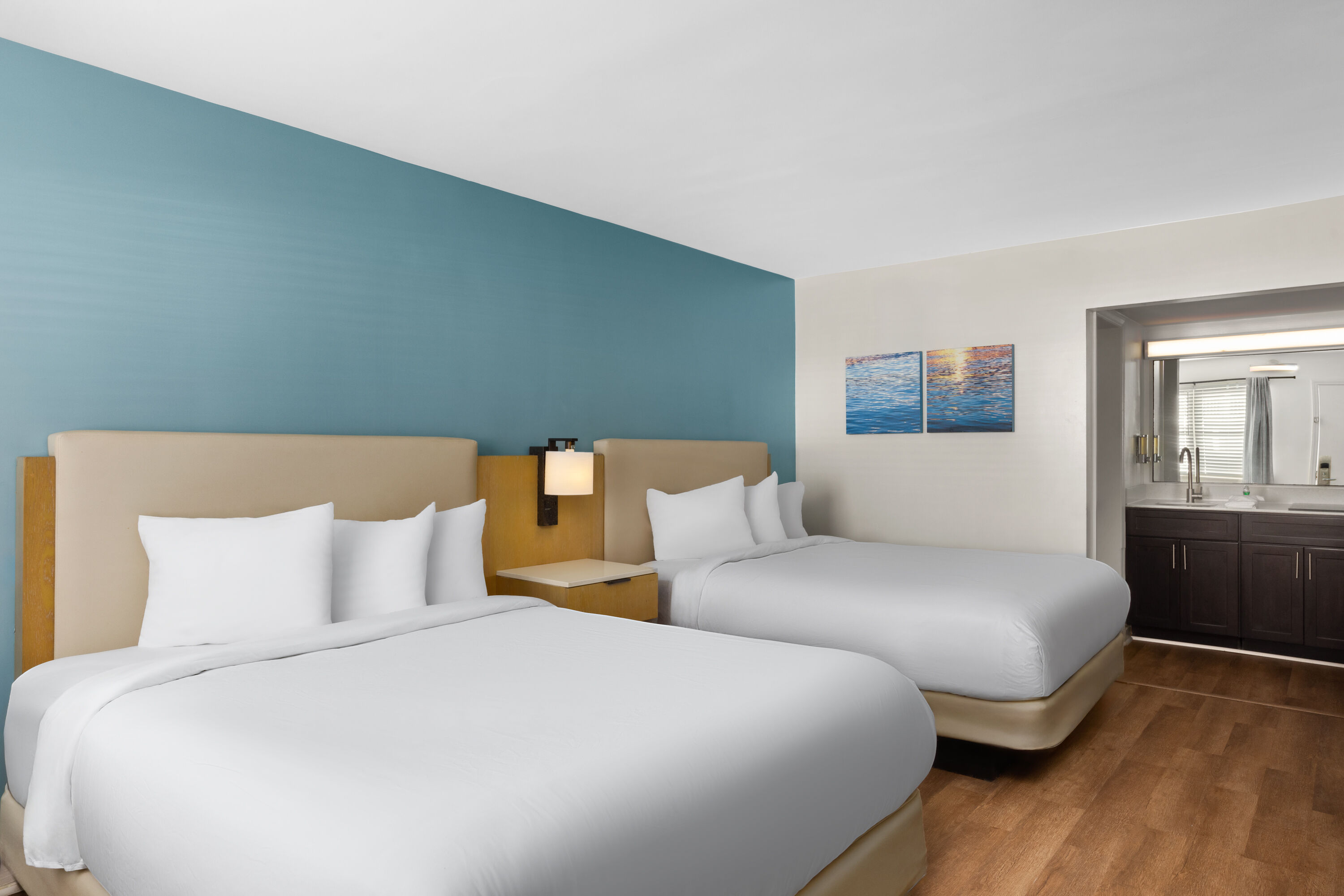 Guest room at the Hotel Manteo, Trademark Collection by Wyndham in Manteo, North Carolina