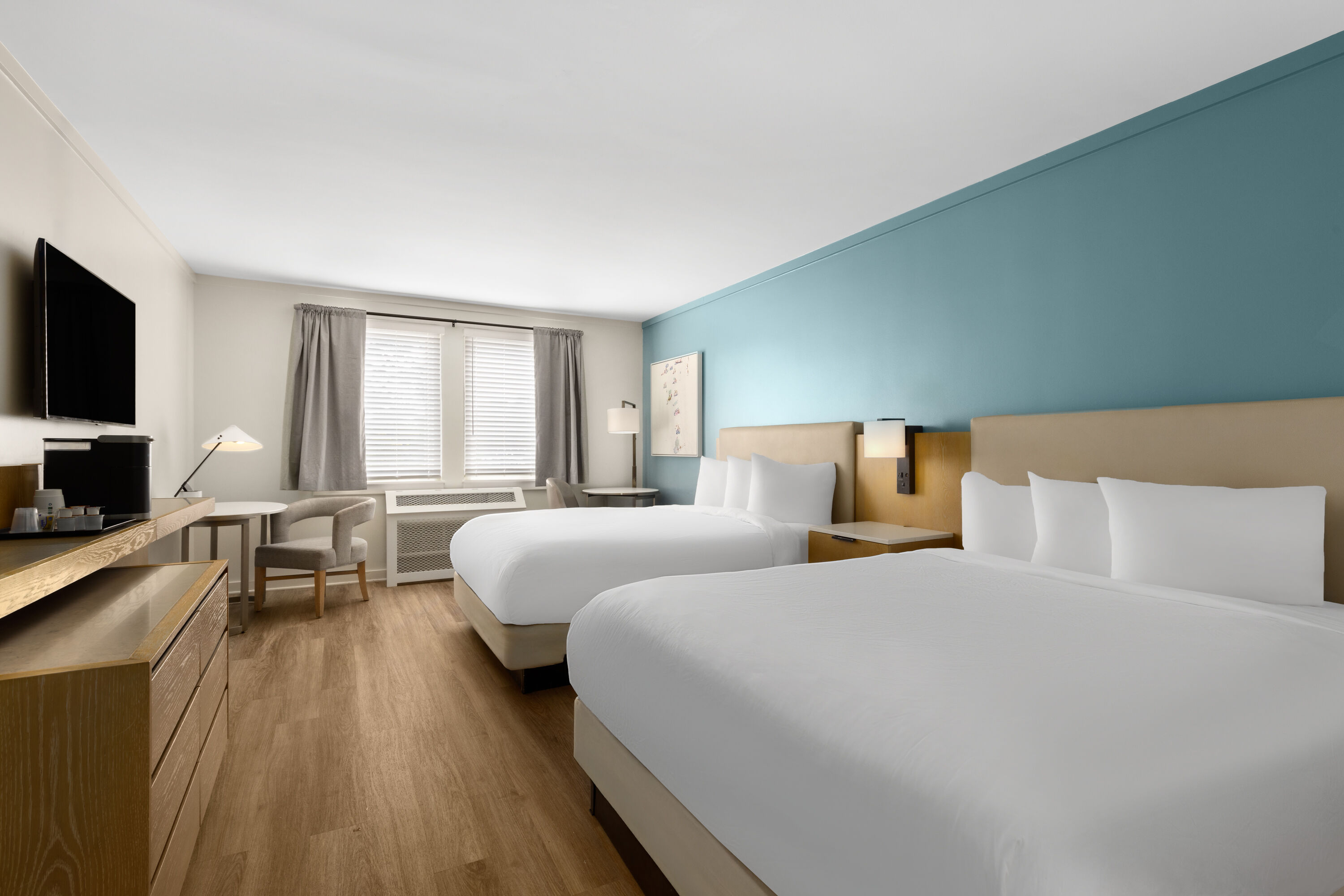 Guest room at the Hotel Manteo, Trademark Collection by Wyndham in Manteo, North Carolina