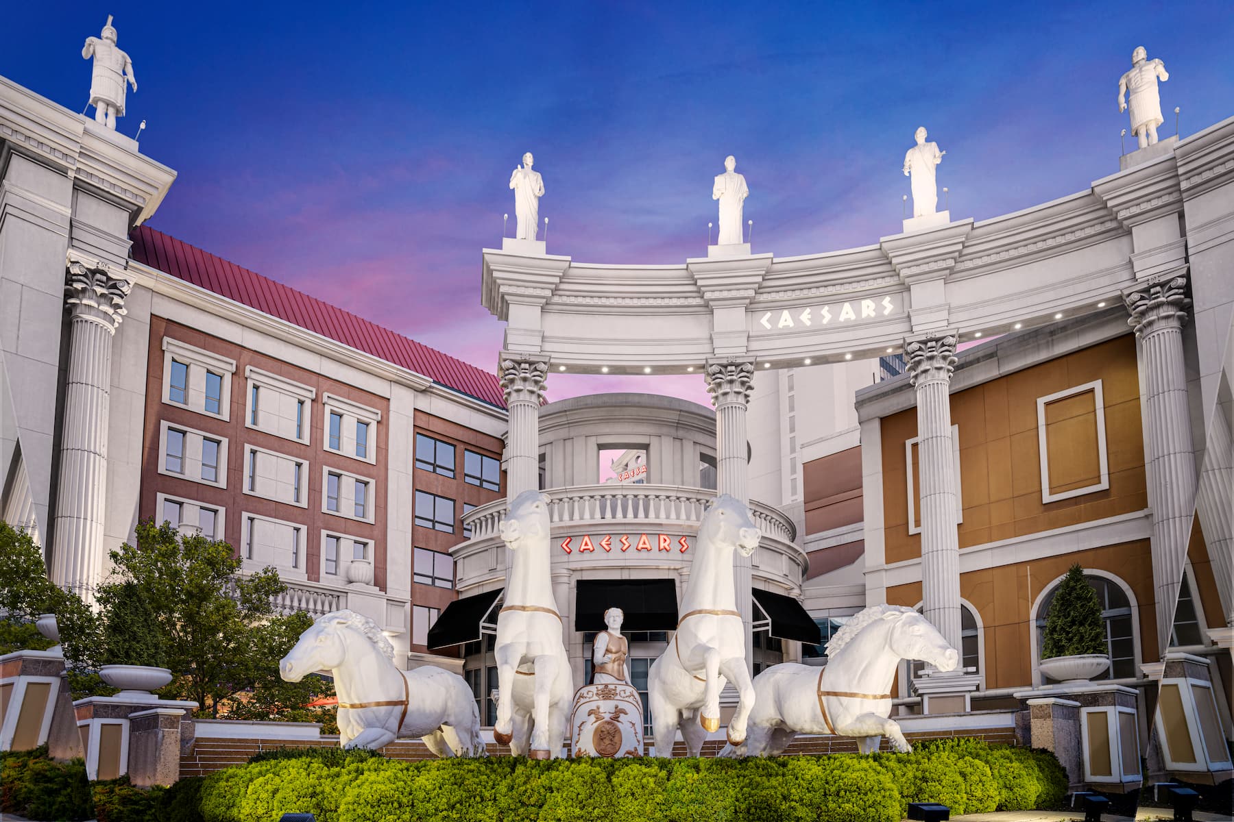 Exterior of Caesars Atlantic City, Trademark Collection by Wyndham hotel in Atlantic City, New Jersey