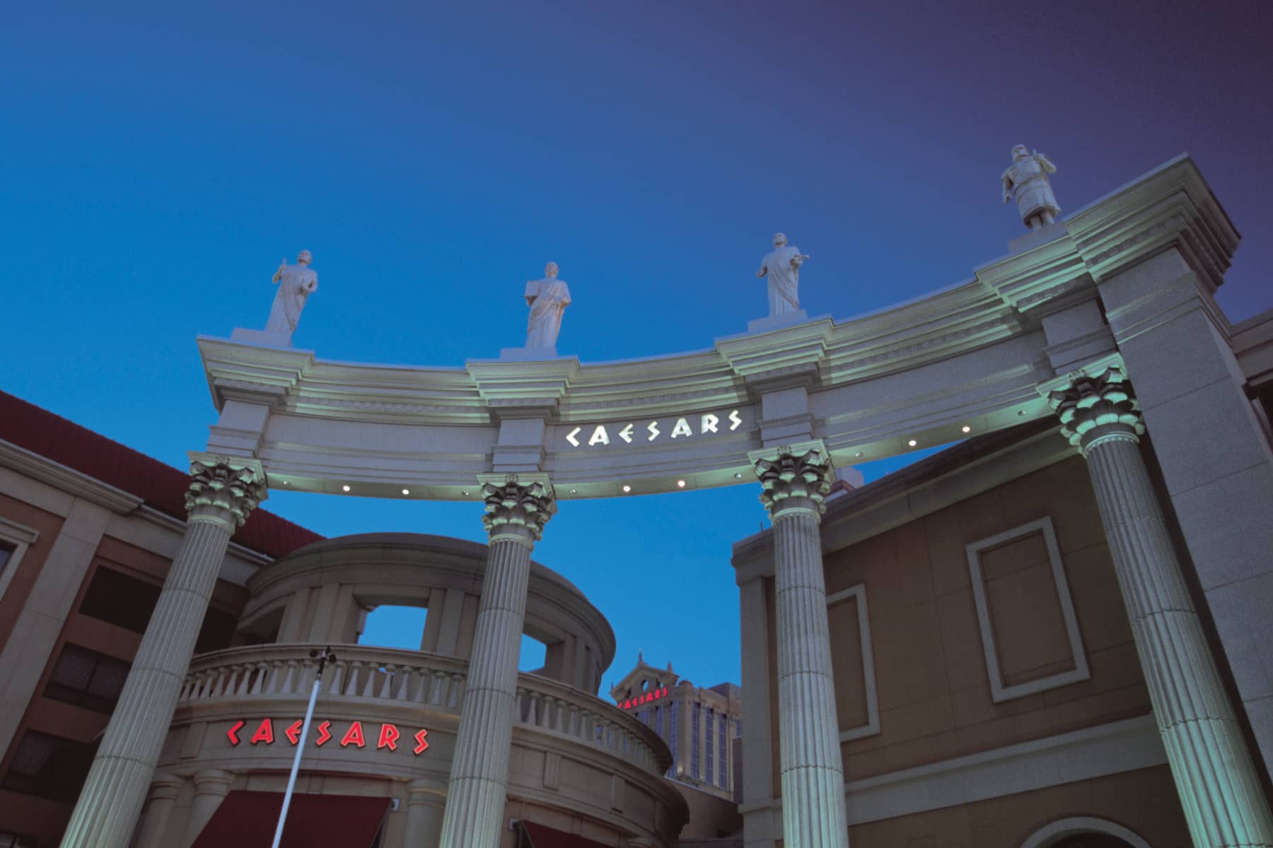 Exterior of Caesars Atlantic City, Trademark Collection by Wyndham hotel in Atlantic City, New Jersey