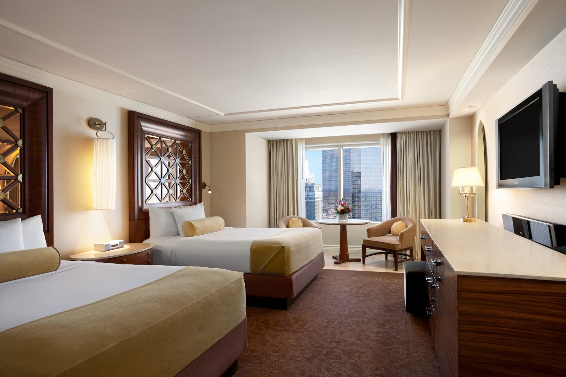 Guest room at the Caesars Atlantic City, Trademark Collection by Wyndham in Atlantic City, New Jersey