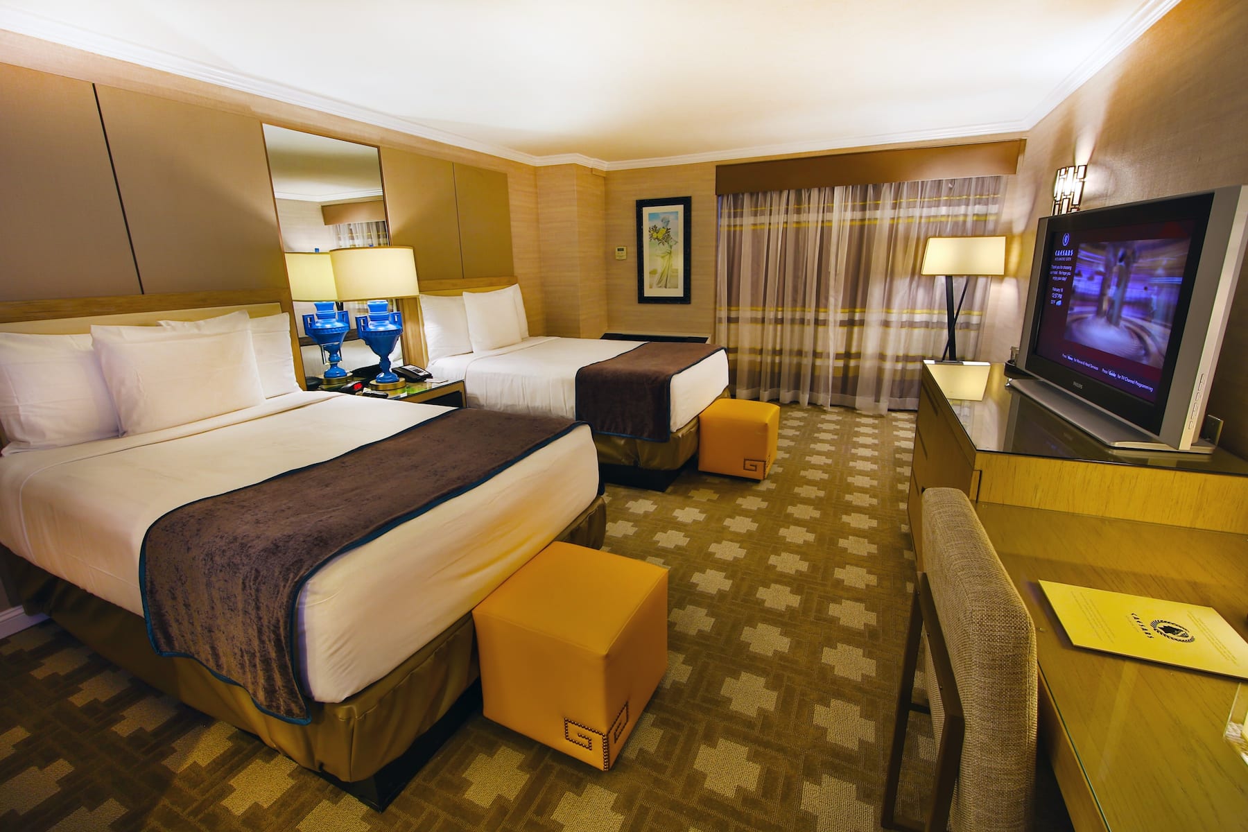 Guest room at the Caesars Atlantic City, Trademark Collection by Wyndham in Atlantic City, New Jersey