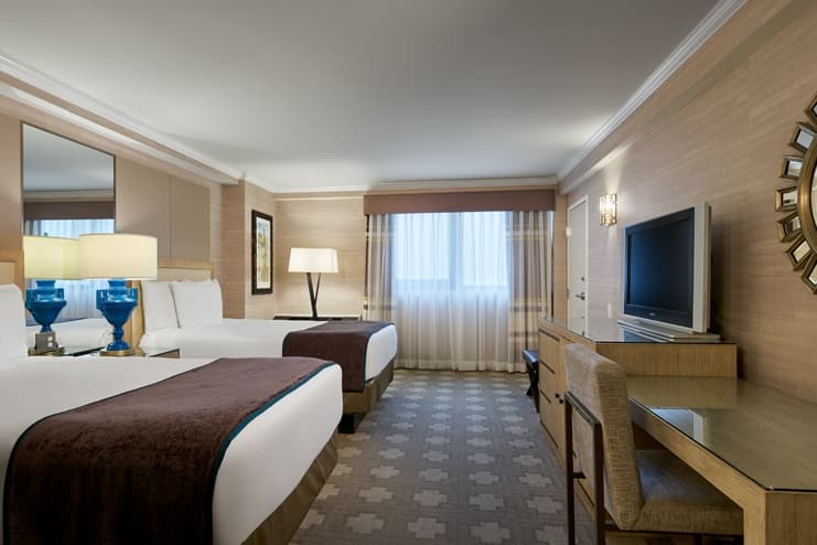 Guest room at the Caesars Atlantic City, Trademark Collection by Wyndham in Atlantic City, New Jersey