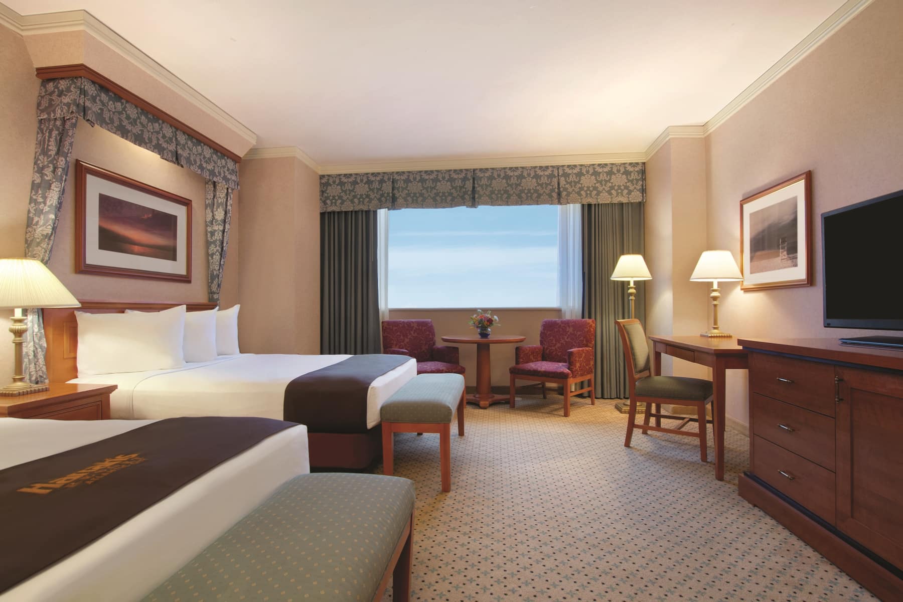 Guest room at the Harrah's Resort Atlantic City, Trademark Collection in Atlantic City, New Jersey