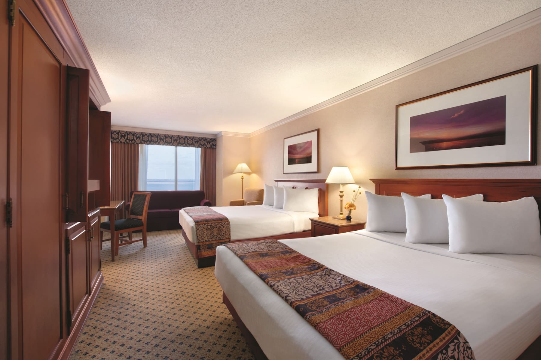 Guest room at the Harrah's Resort Atlantic City, Trademark Collection in Atlantic City, New Jersey