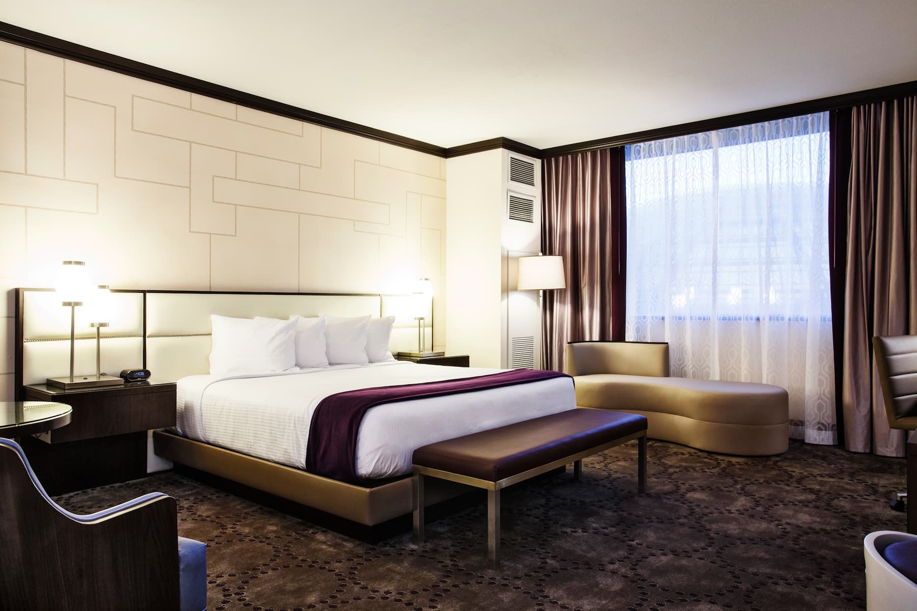 Guest room at the Harrah's Resort Atlantic City, Trademark Collection in Atlantic City, New Jersey