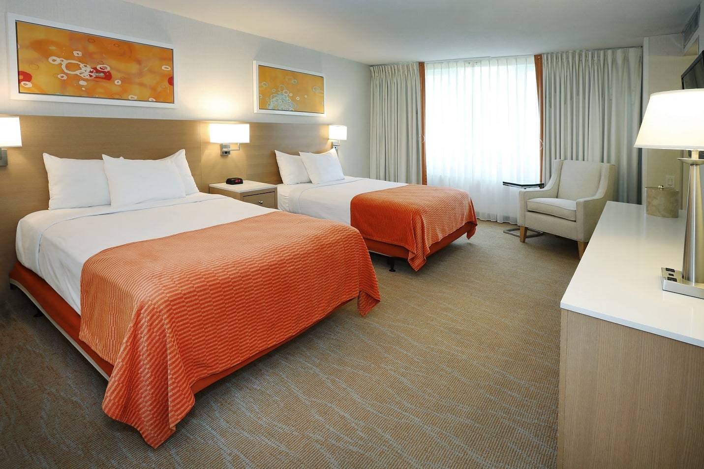 Guest room at the Tropicana Atlantic City, Trademark Collection by Wyndham in Atlantic City, New Jersey