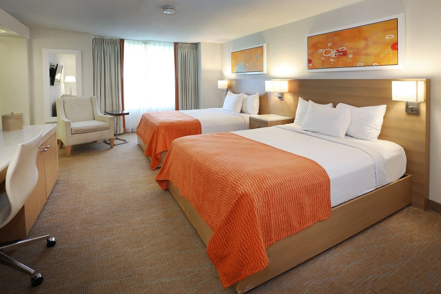 Guest room at the Tropicana Atlantic City, Trademark Collection by Wyndham in Atlantic City, New Jersey