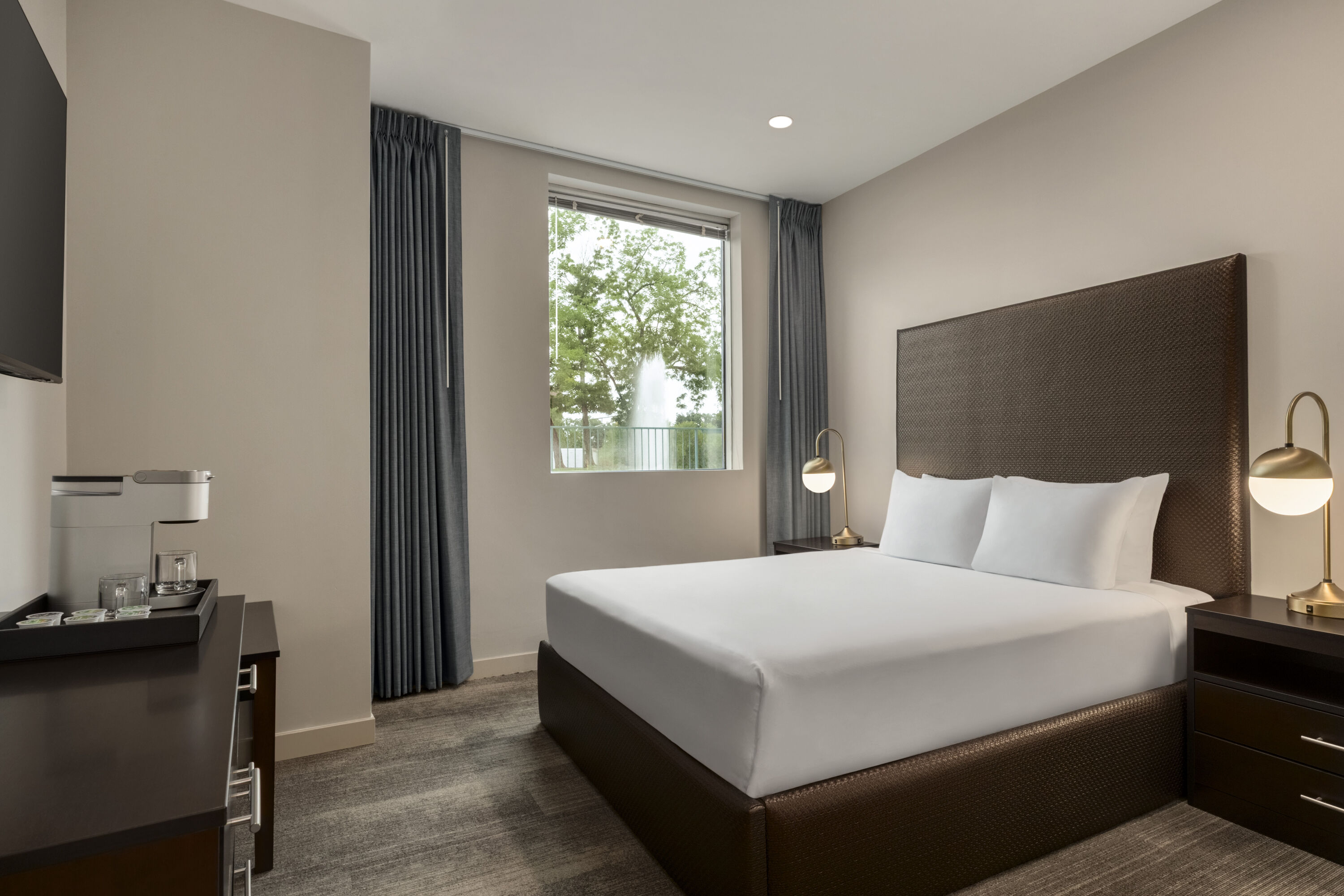 Guest room at the Hotel Troy, Trademark Collection by Wyndham in Parsippany, New Jersey