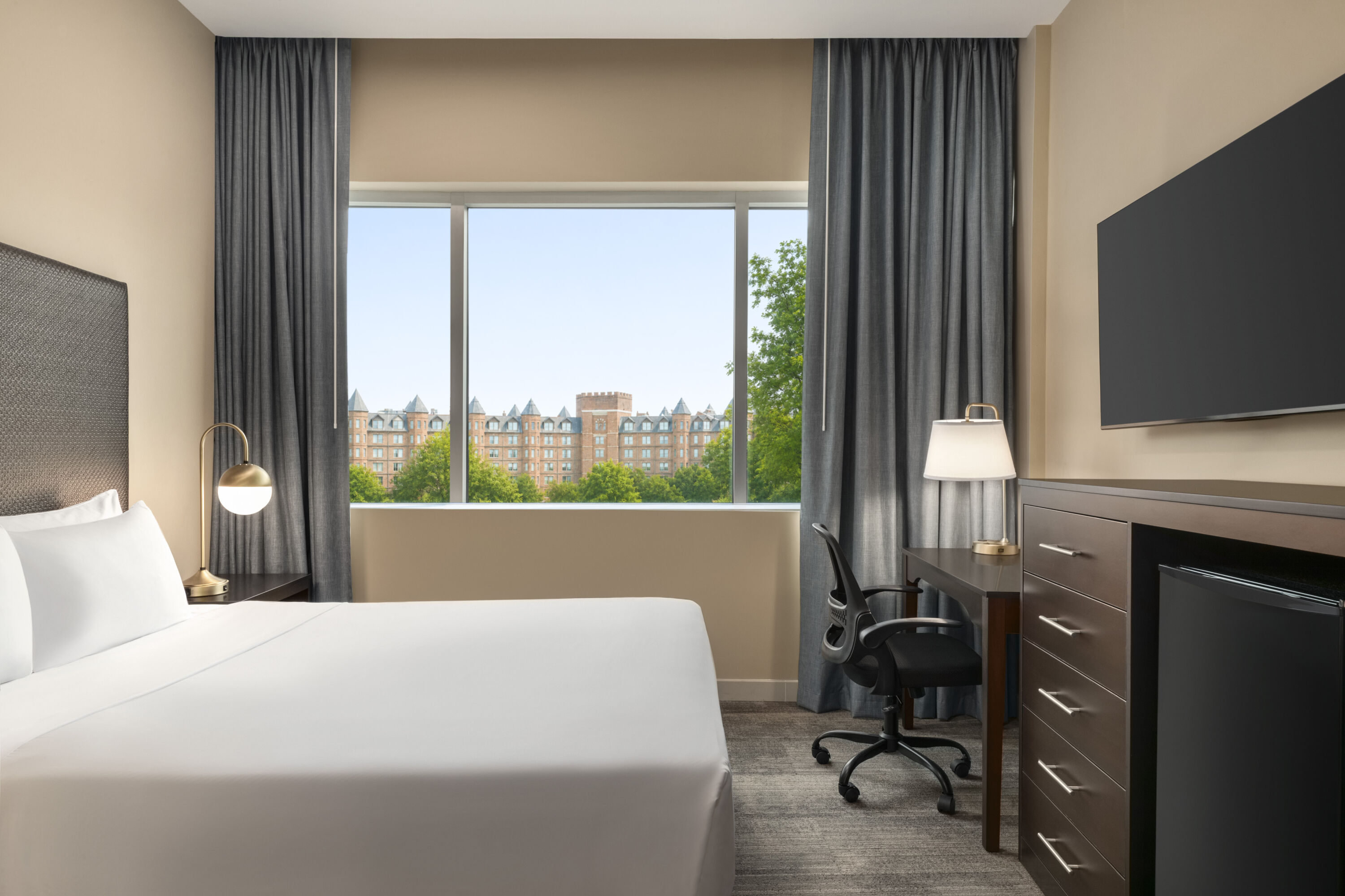 Guest room at the Hotel Troy, Trademark Collection by Wyndham in Parsippany, New Jersey
