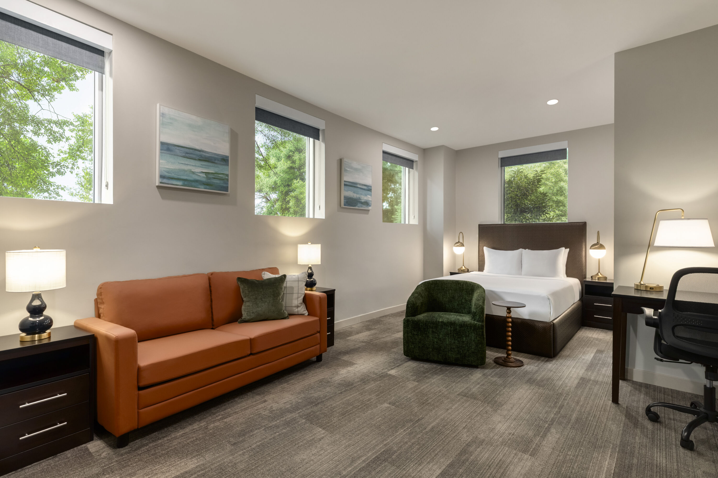 Guest room at the Hotel Troy, Trademark Collection by Wyndham in Parsippany, New Jersey