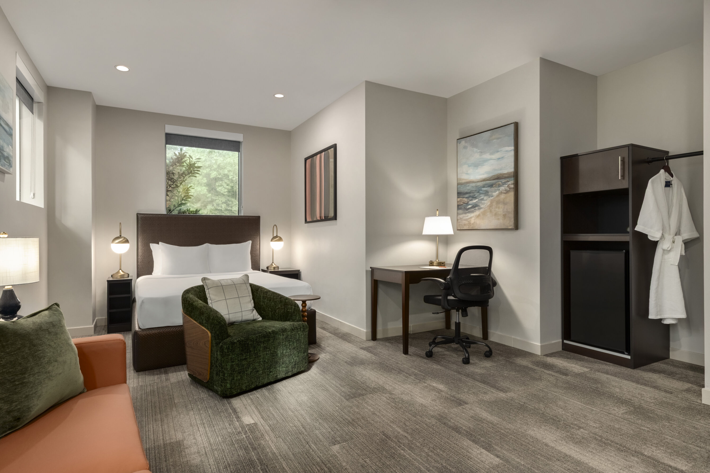 Guest room at the Hotel Troy, Trademark Collection by Wyndham in Parsippany, New Jersey
