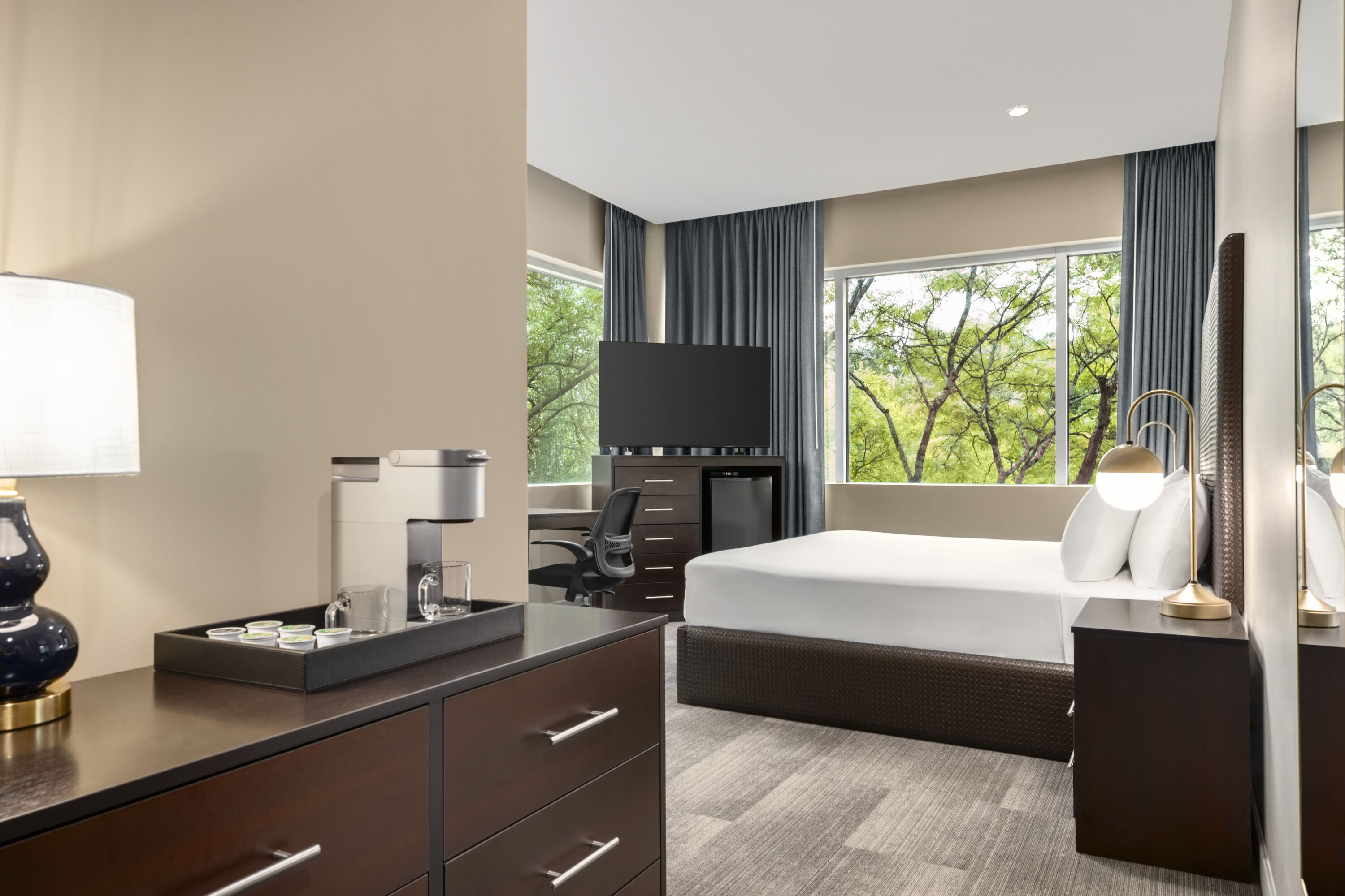Guest room at the Hotel Troy, Trademark Collection by Wyndham in Parsippany, New Jersey
