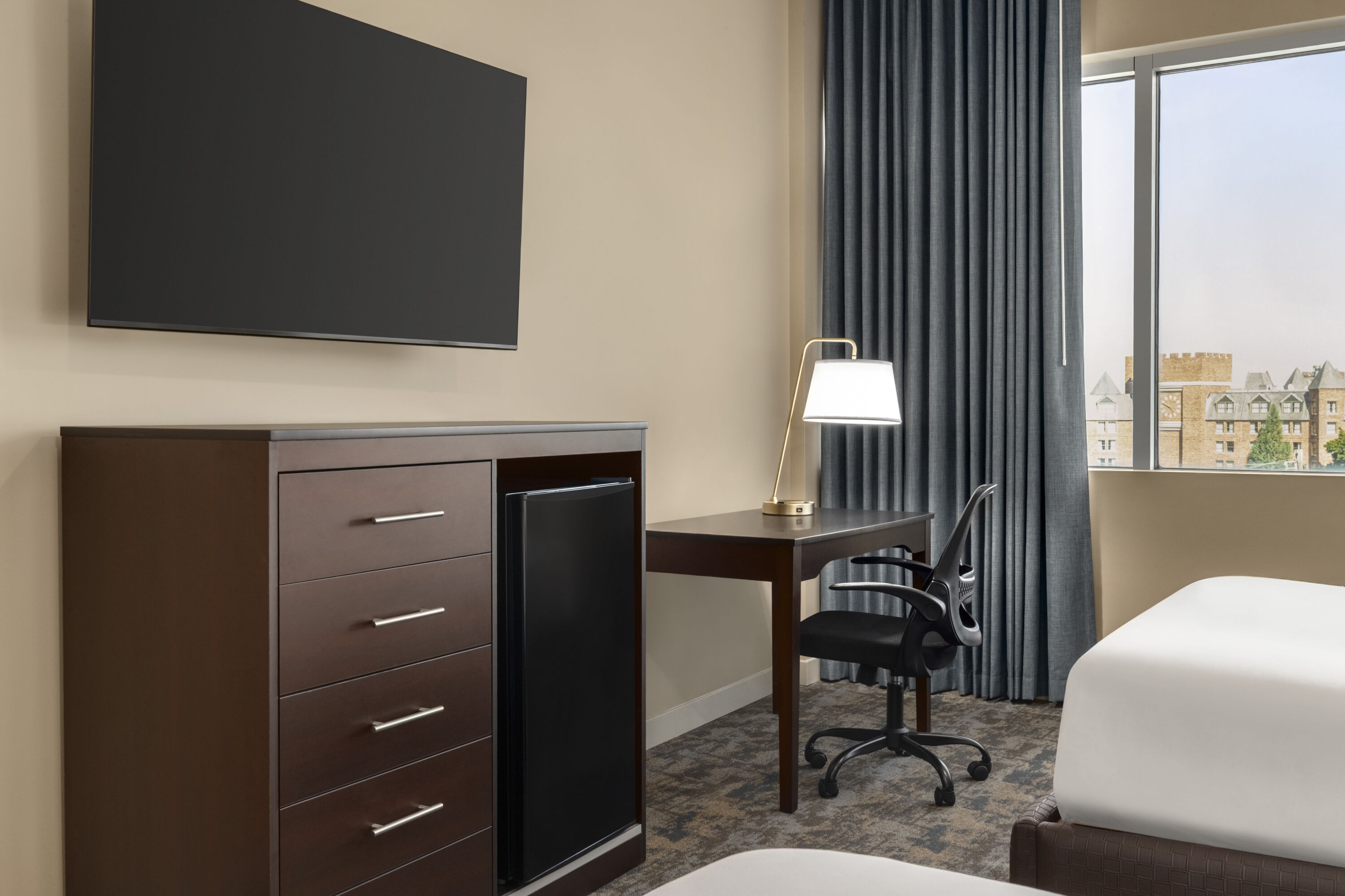 Guest room at the Hotel Troy, Trademark Collection by Wyndham in Parsippany, New Jersey