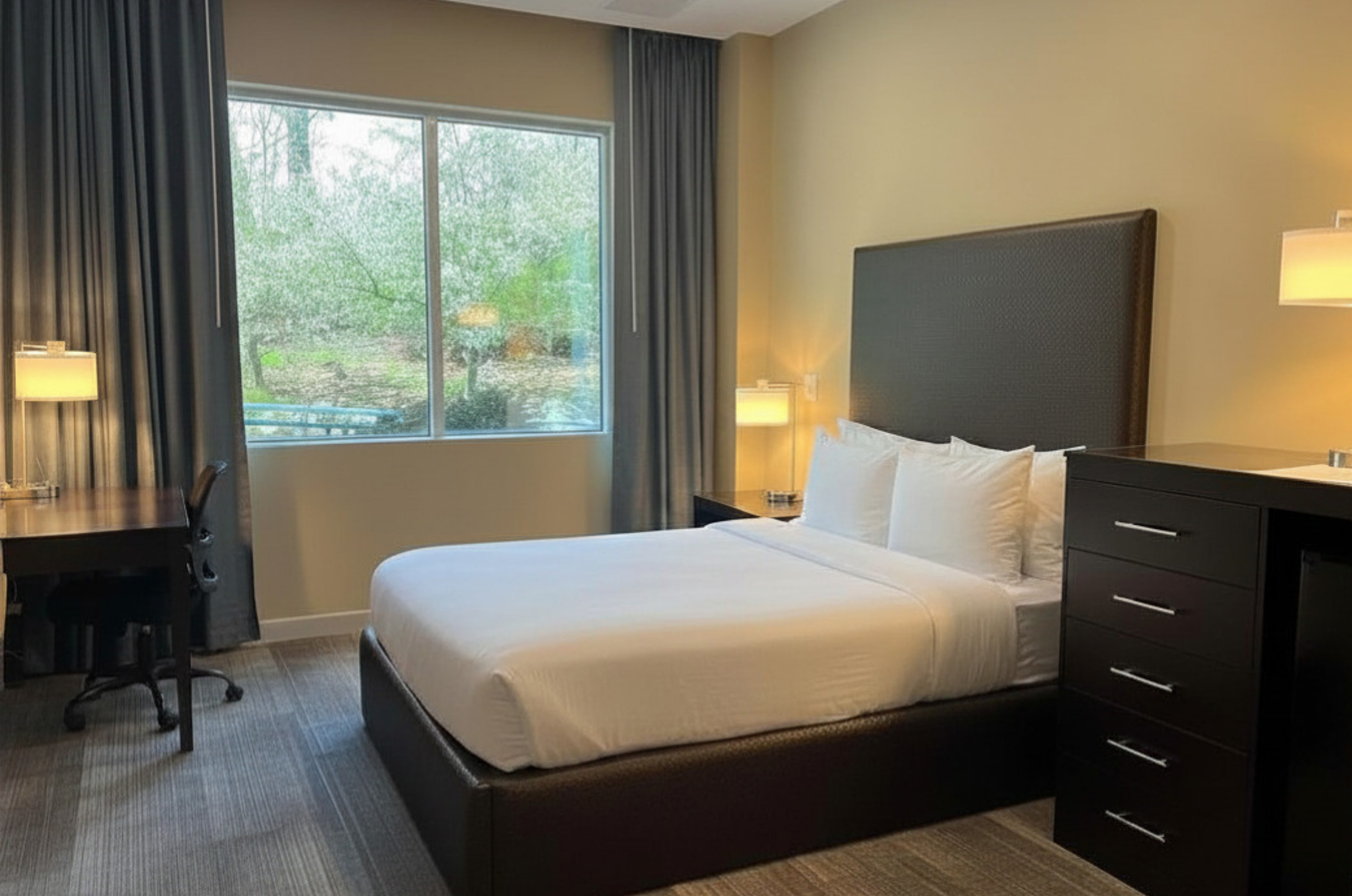 Guest room at the Hotel Troy, Trademark Collection by Wyndham in Parsippany, New Jersey