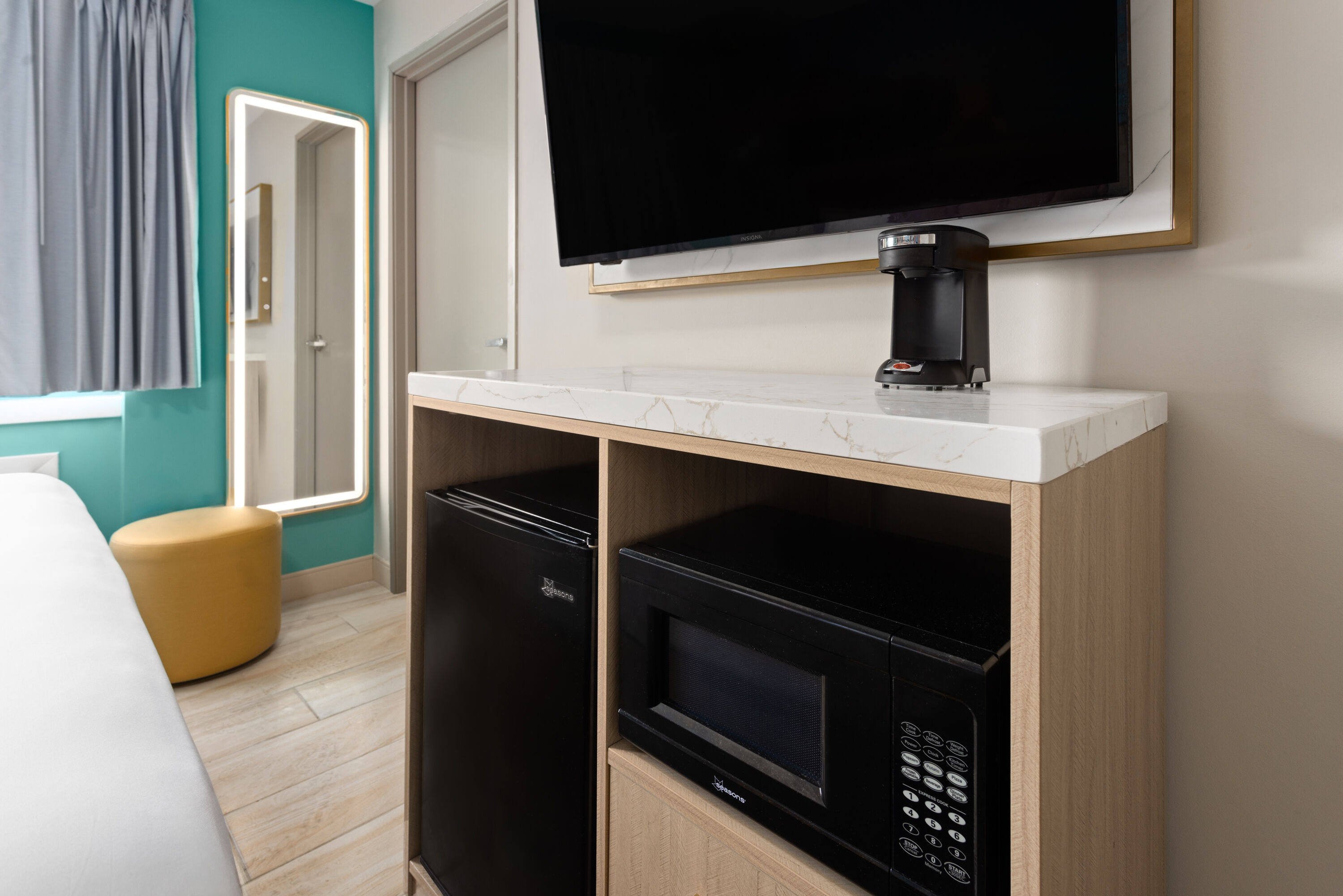 Guest room at the The Vibes Hotel, Trademark Collection by Wyndham in Wildwood, New Jersey