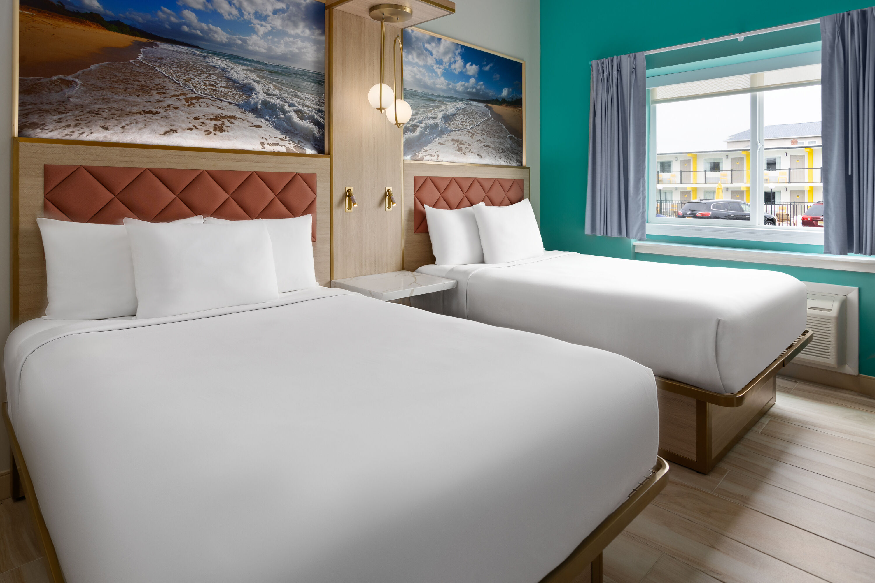 Guest room at the The Vibes Hotel, Trademark Collection by Wyndham in Wildwood, New Jersey