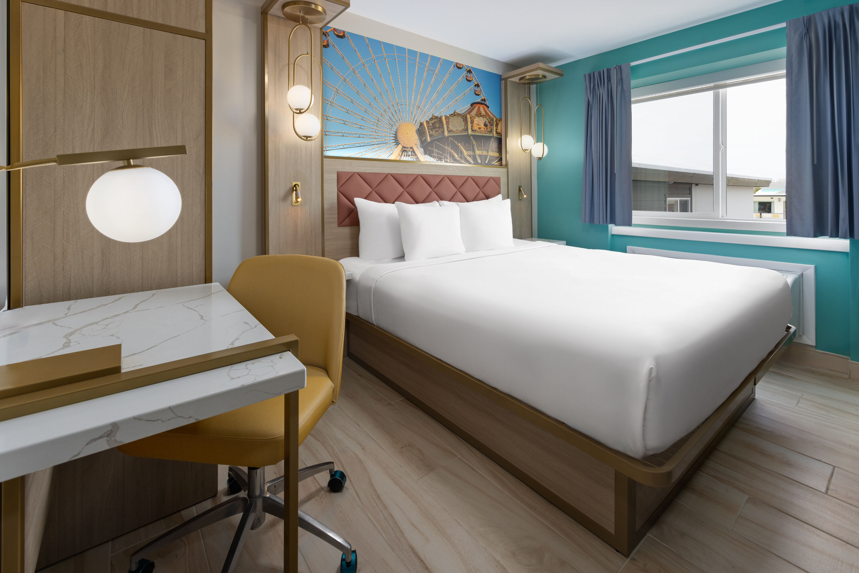 Guest room at the The Vibes Hotel, Trademark Collection by Wyndham in Wildwood, New Jersey