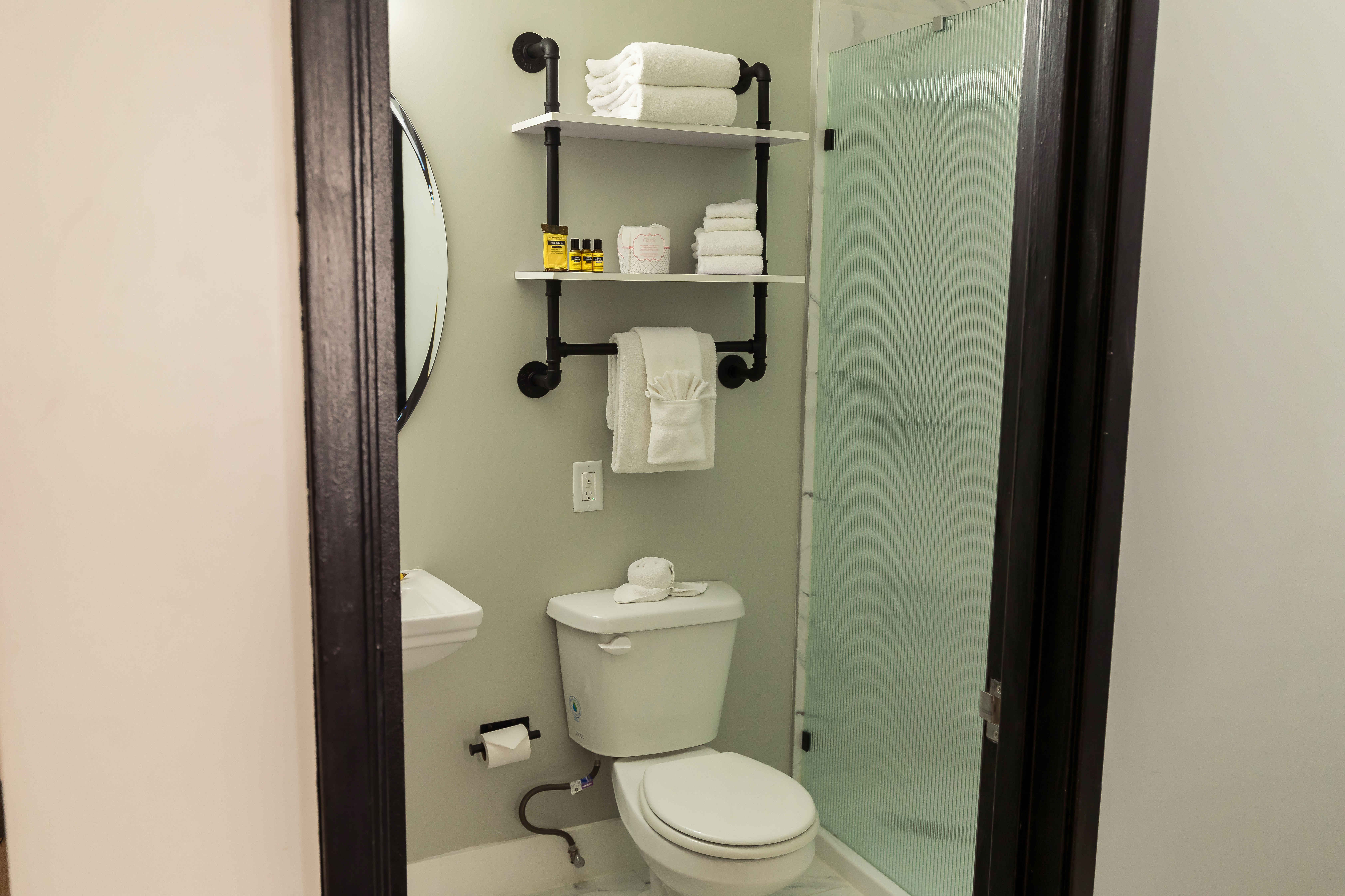 Guest room bath at the The Lexi Las Vegas, Trademark Collection by Wyndham in Las Vegas, Nevada