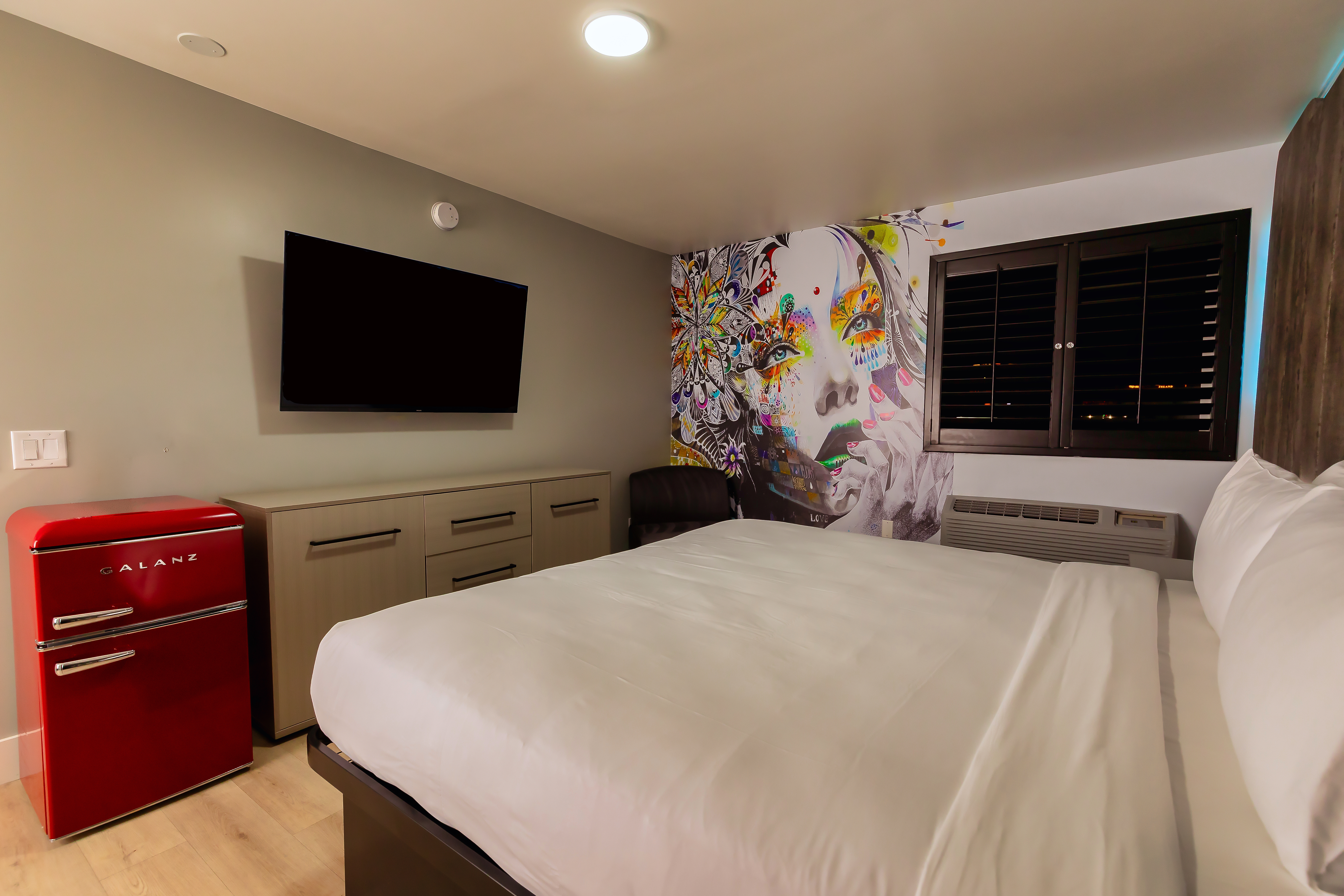 Guest room at the The Lexi Las Vegas, Trademark Collection by Wyndham in Las Vegas, Nevada