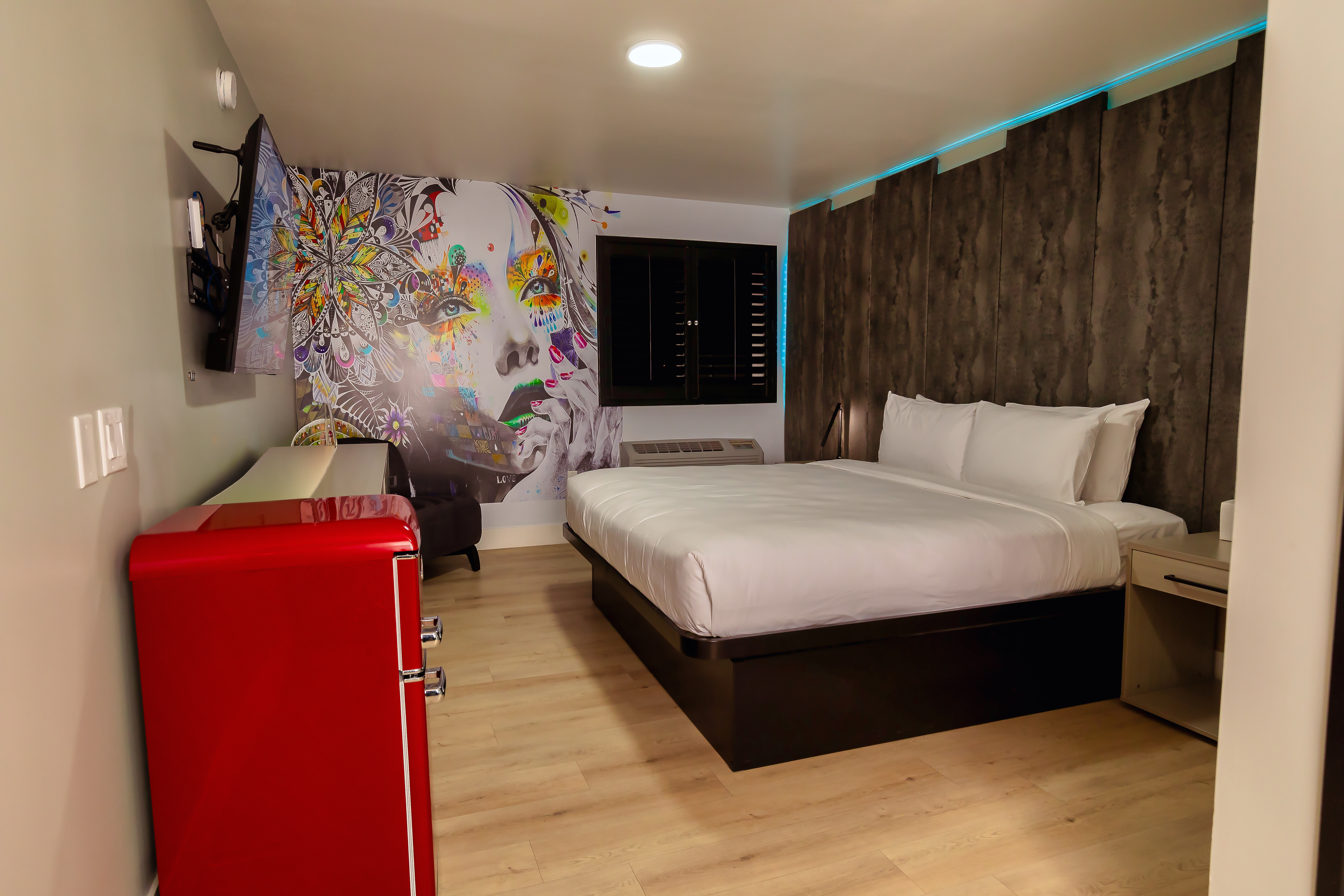 Guest room at the The Lexi Las Vegas, Trademark Collection by Wyndham in Las Vegas, Nevada